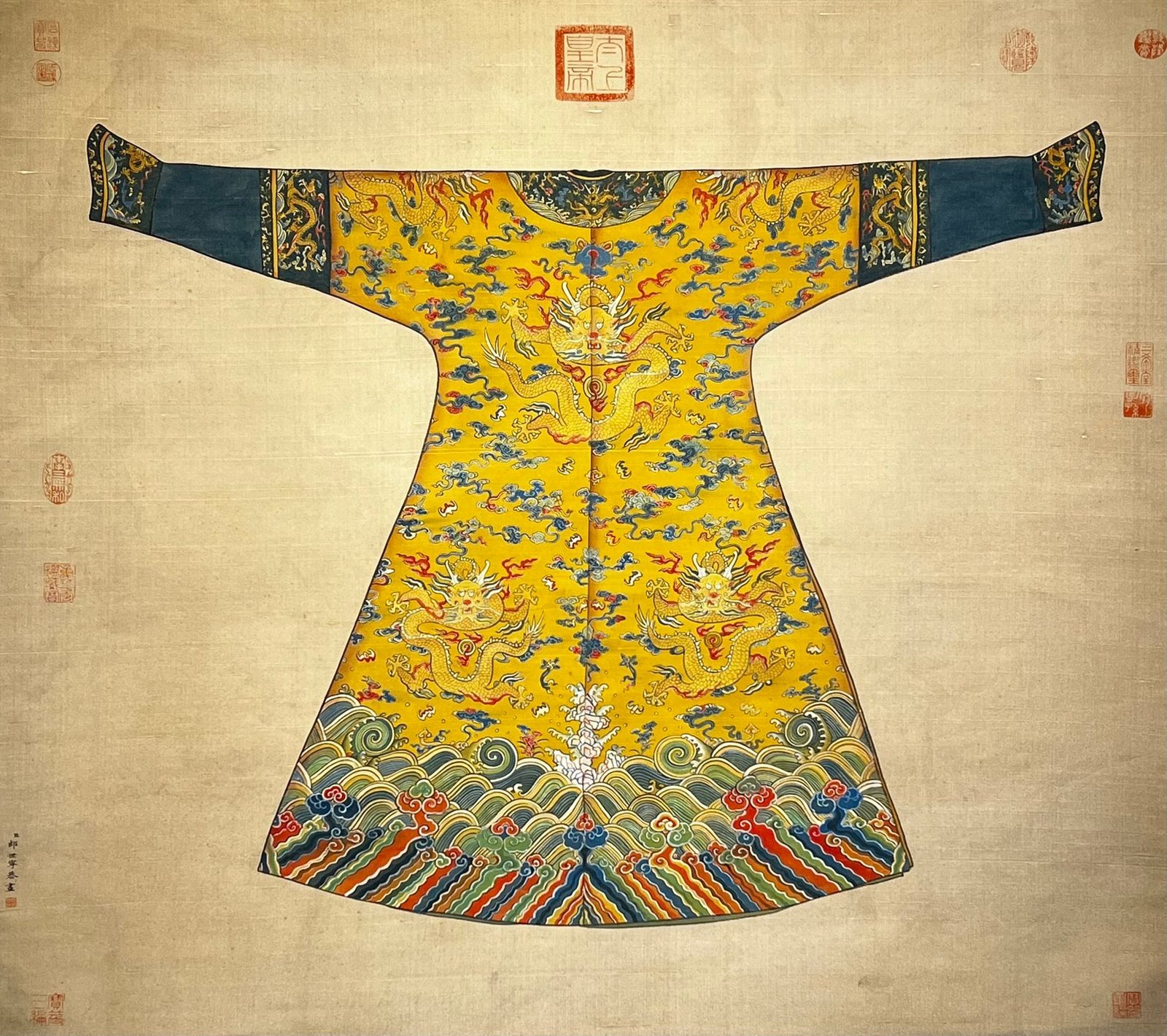 Chinese scroll painting Giuseppe