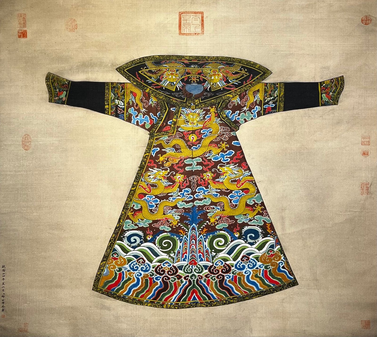 Chinese scroll painting Giuseppe