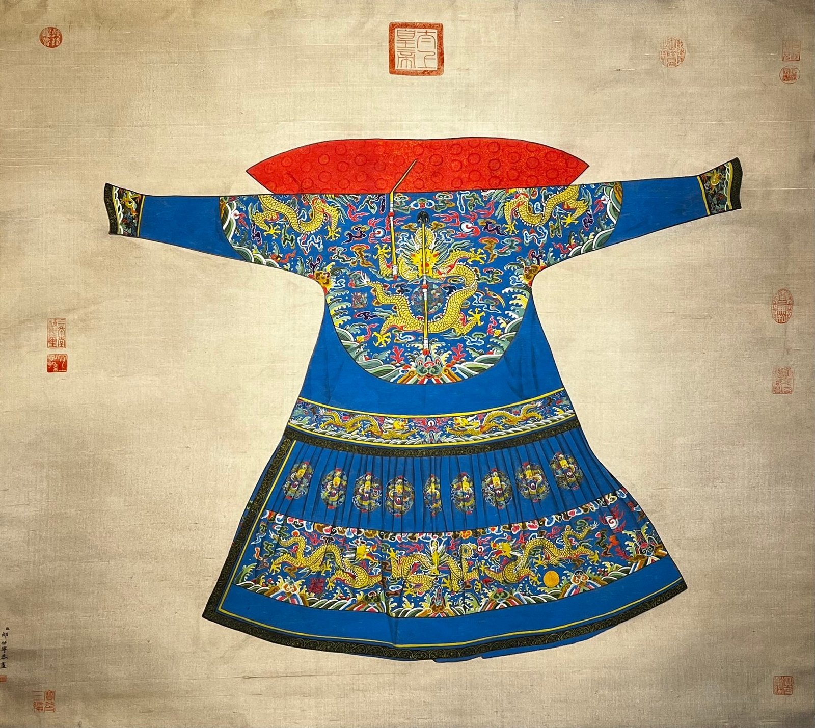 Chinese scroll painting Giuseppe