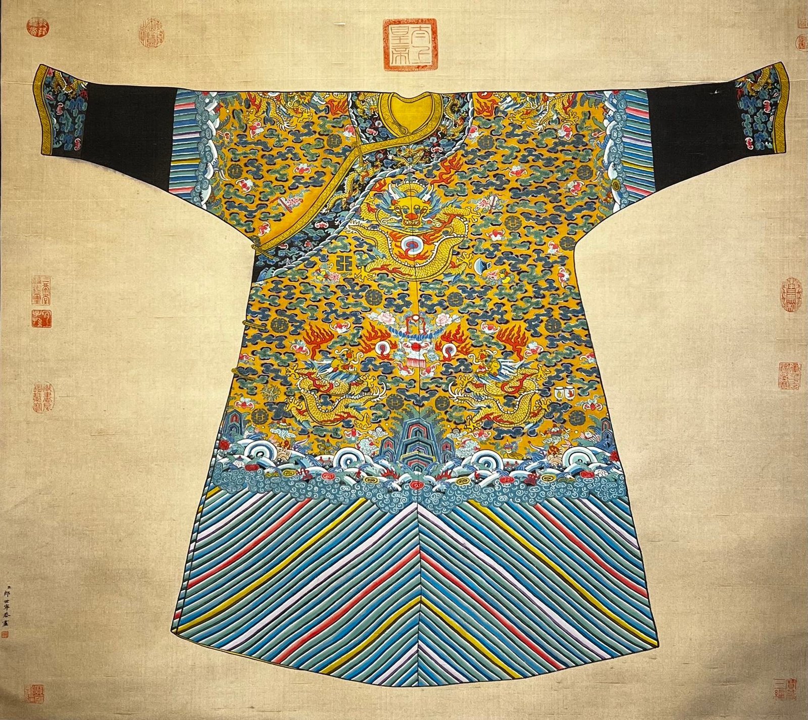 Chinese scroll painting Giuseppe