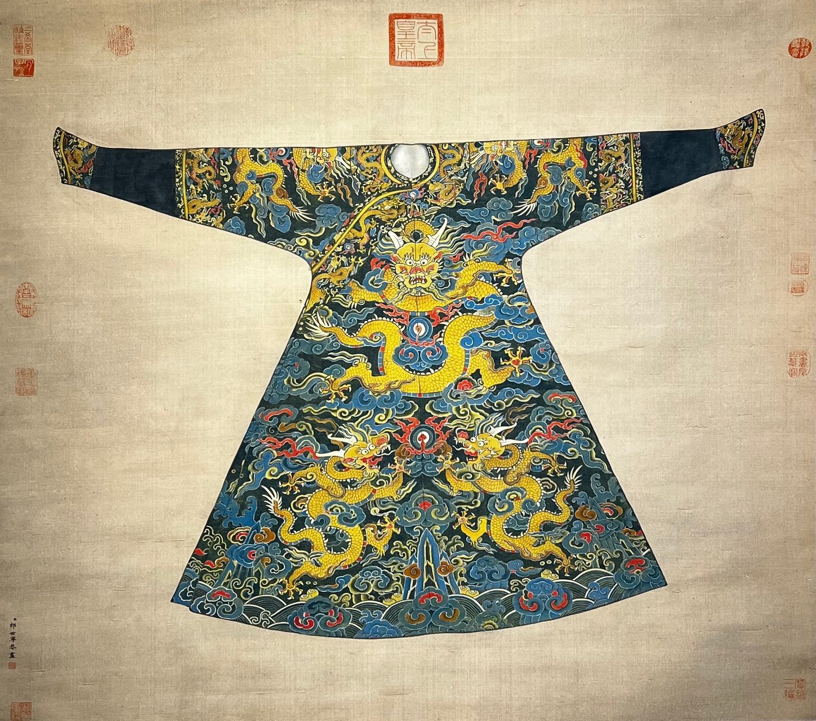 Chinese scroll painting Giuseppe