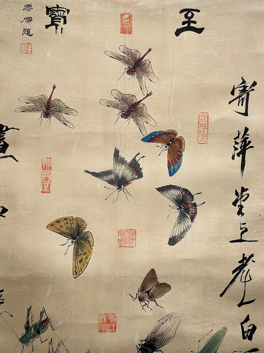 Chinese scroll painting Qi Baishi