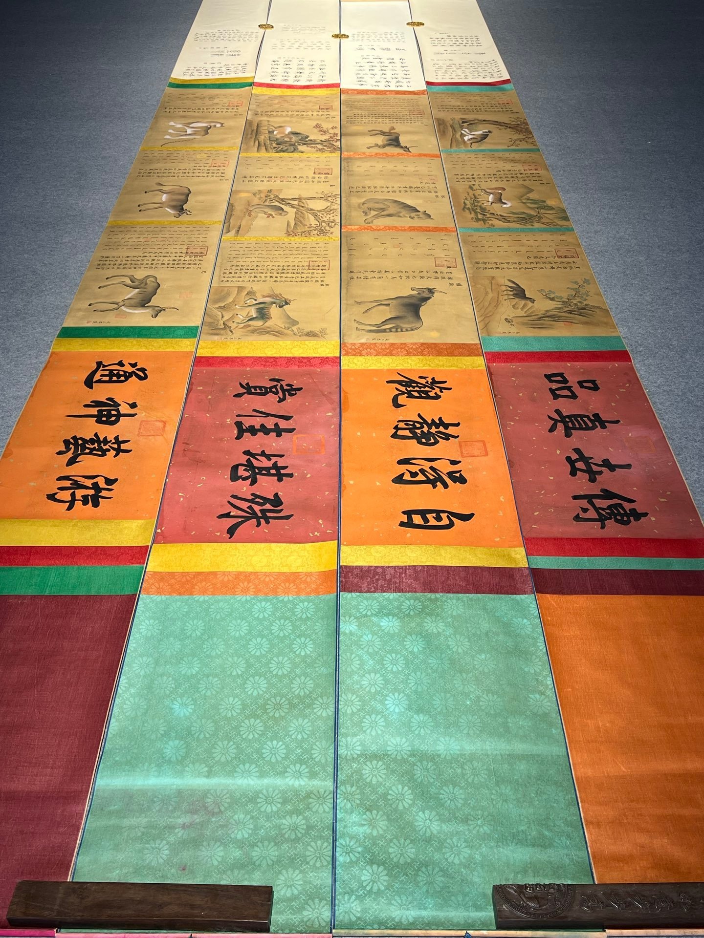Chinese scroll painting Tang Wu Sansi
