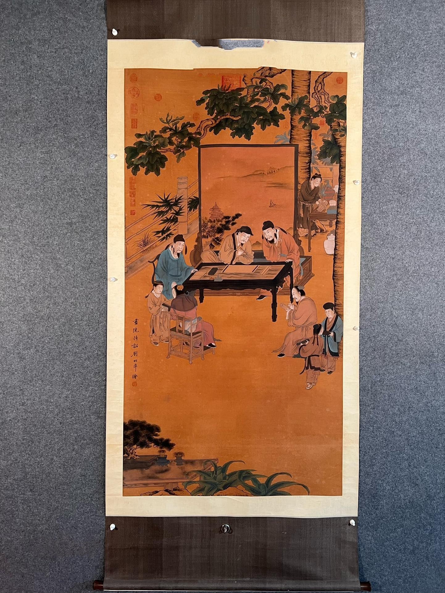 Chinese scroll painting Liu Songnian