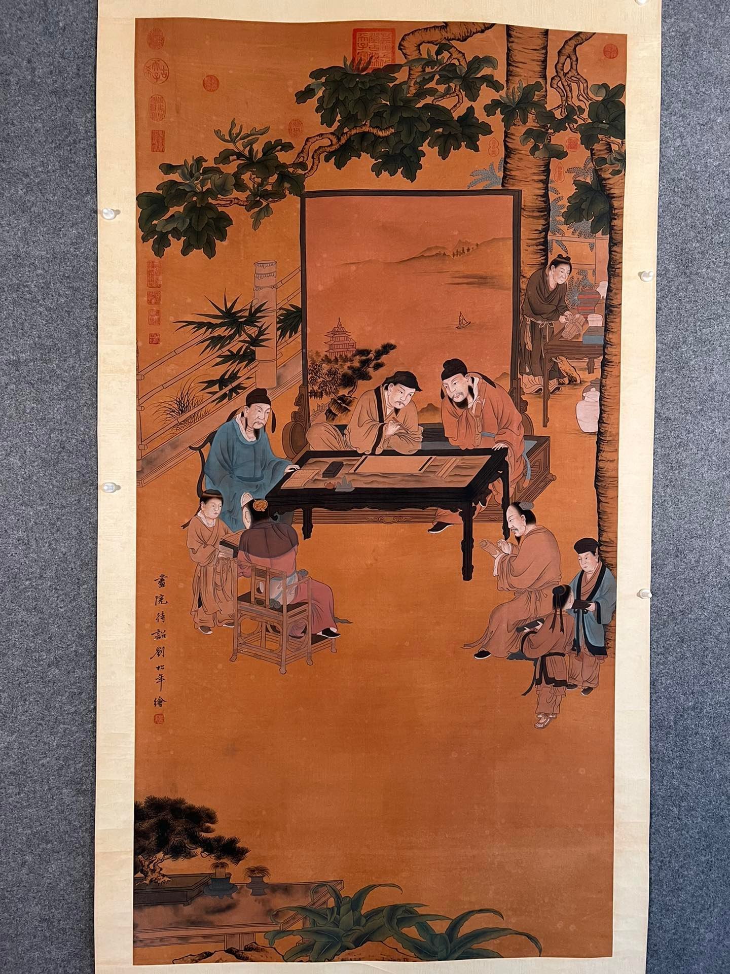 Chinese scroll painting Liu Songnian