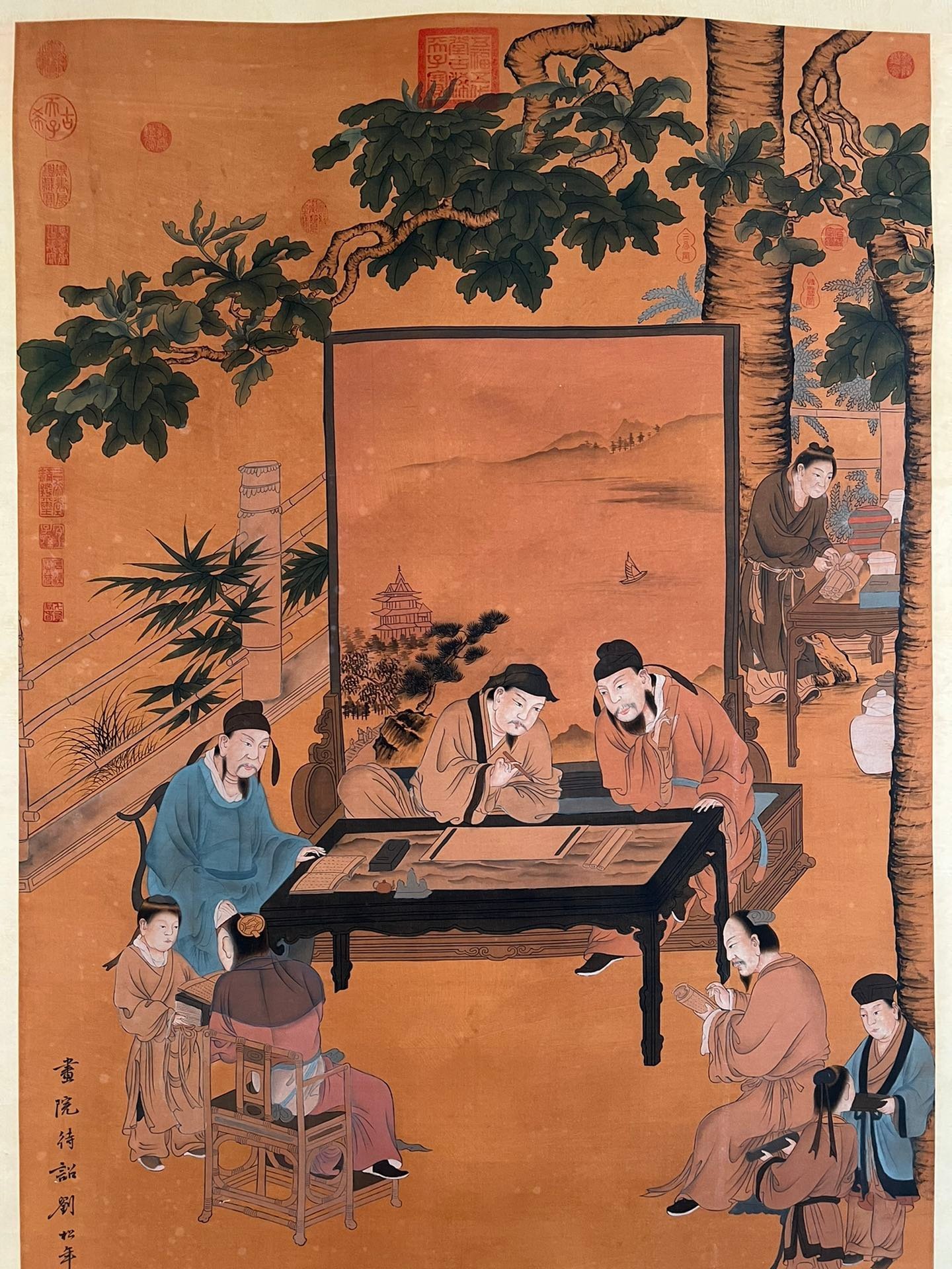 Chinese scroll painting Liu Songnian