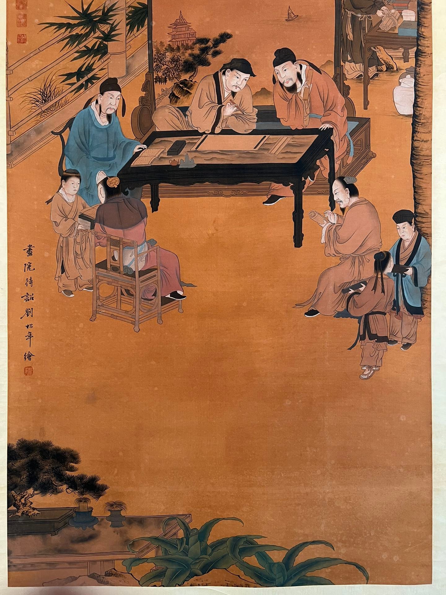 Chinese scroll painting Liu Songnian