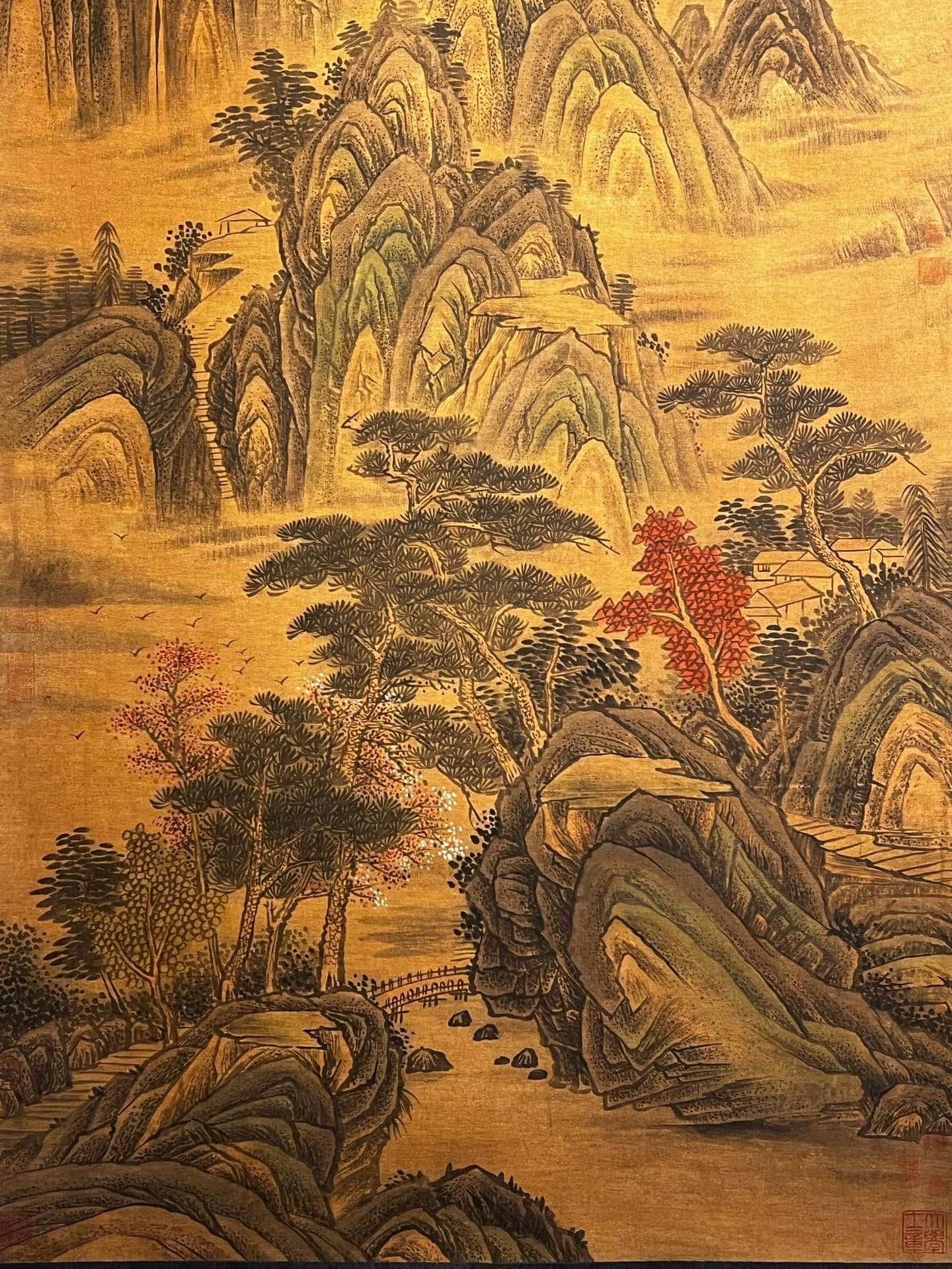 Chinese scroll painting Du Fu