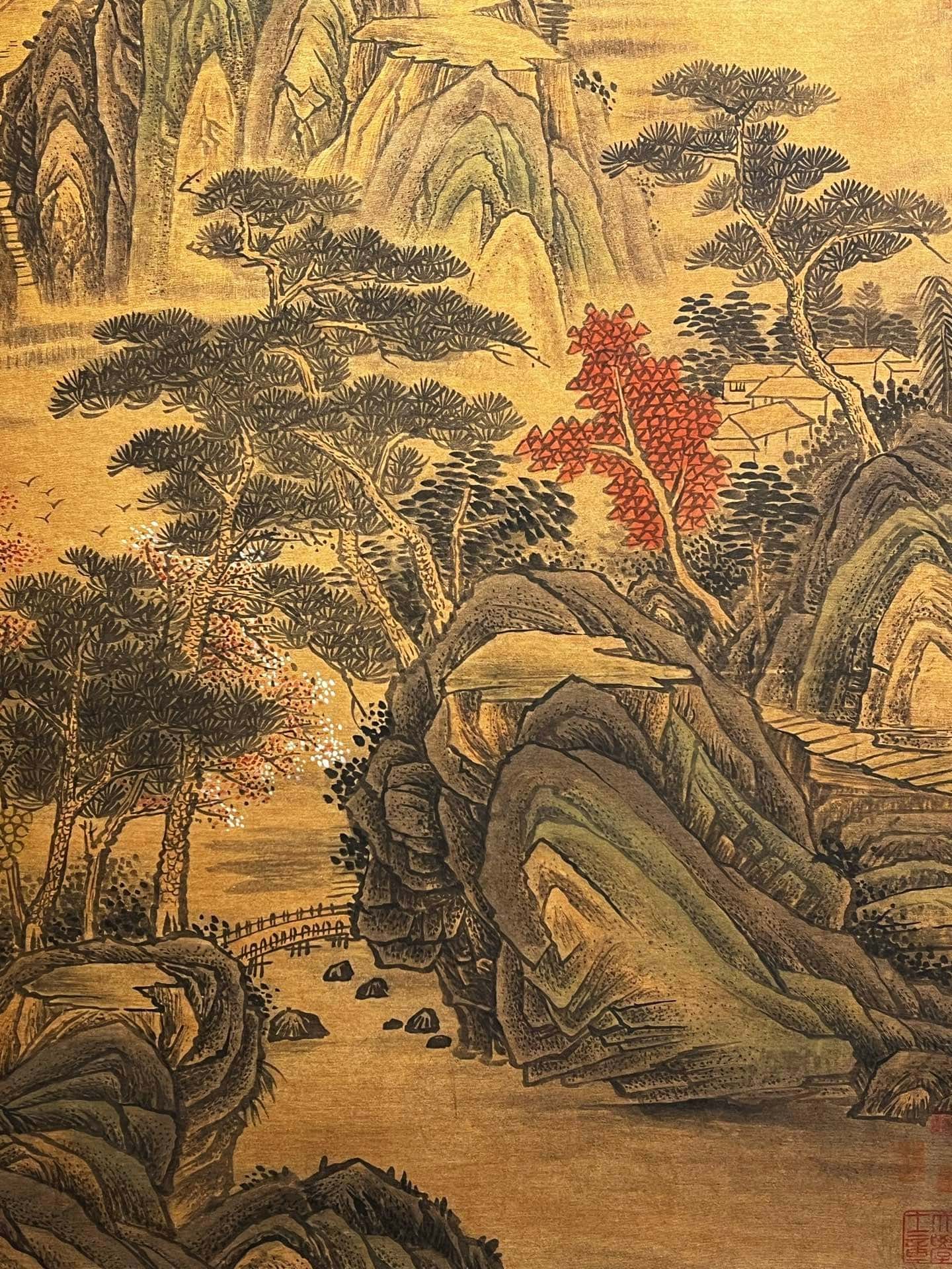 Chinese scroll painting Du Fu