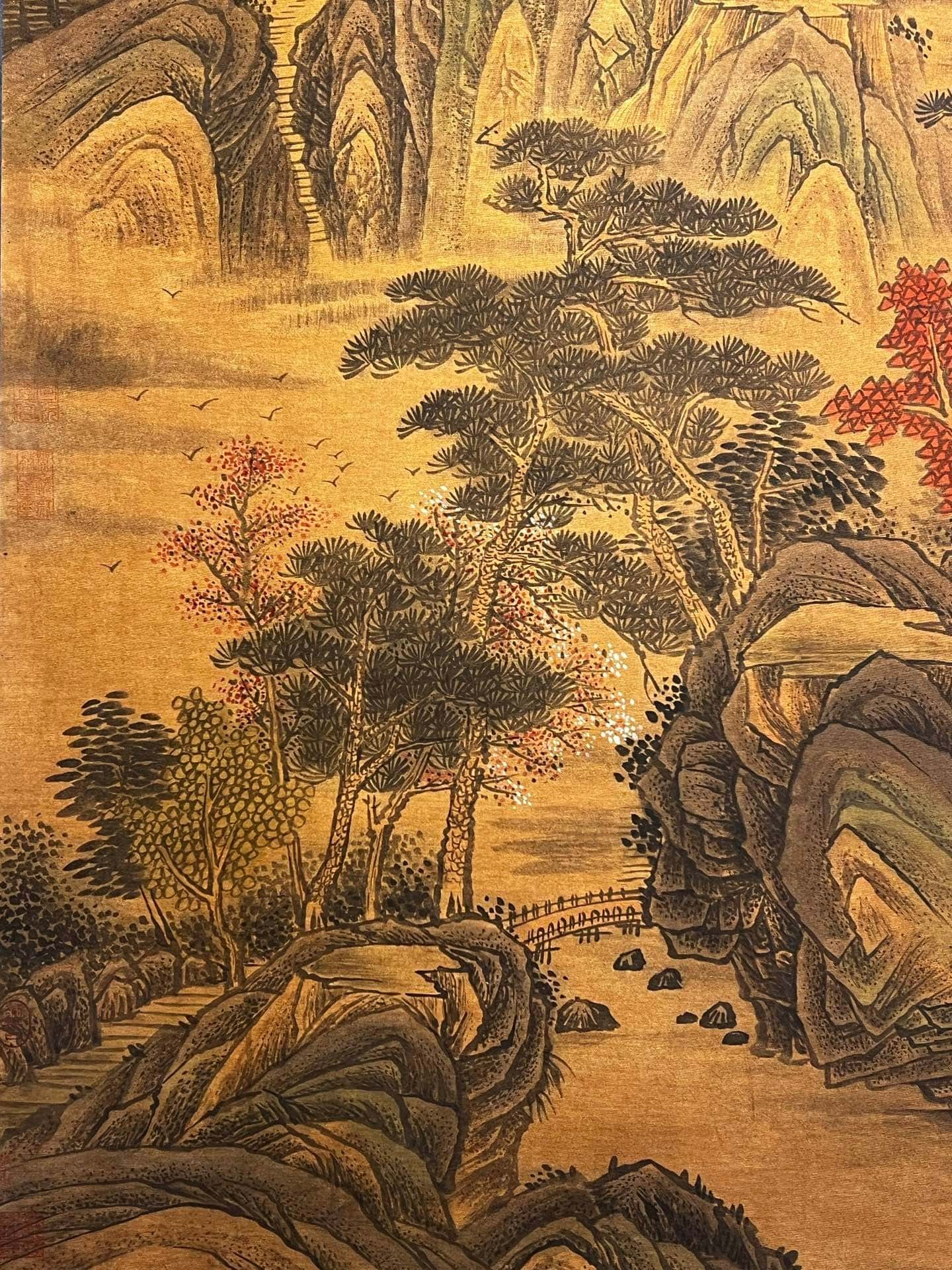 Chinese scroll painting Du Fu