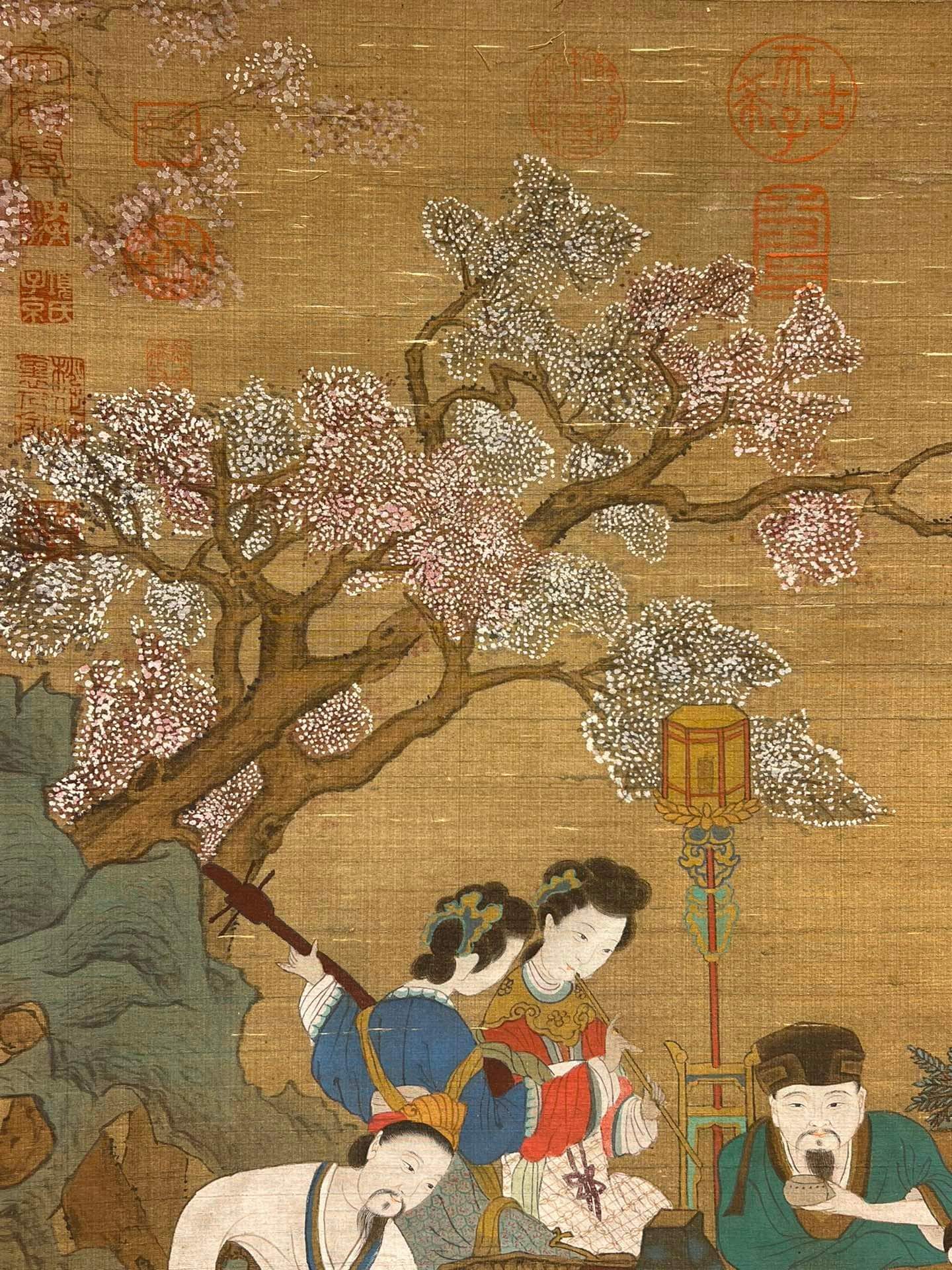 Chinese scroll painting Zhou Wenju