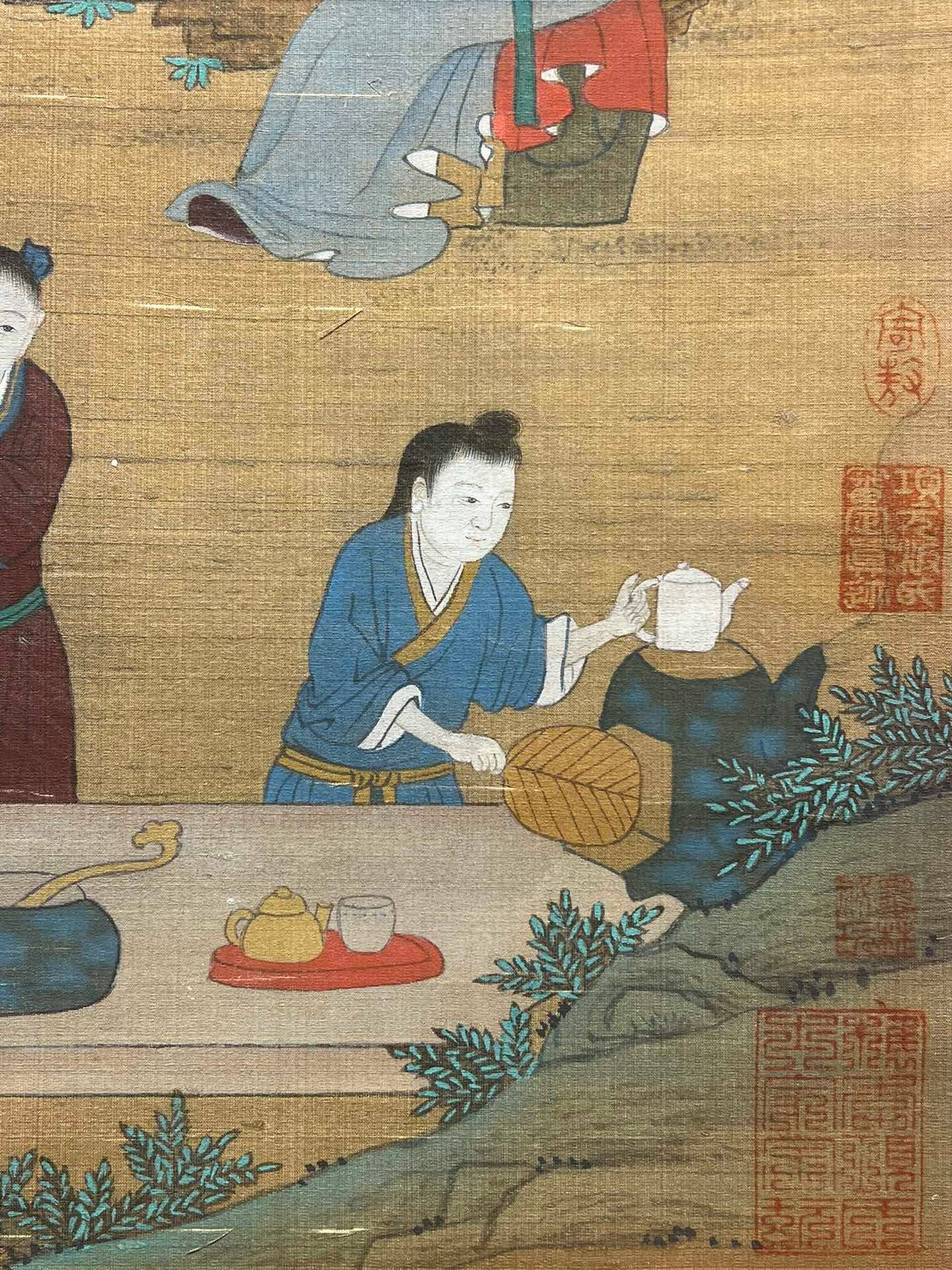 Chinese scroll painting Zhou Wenju