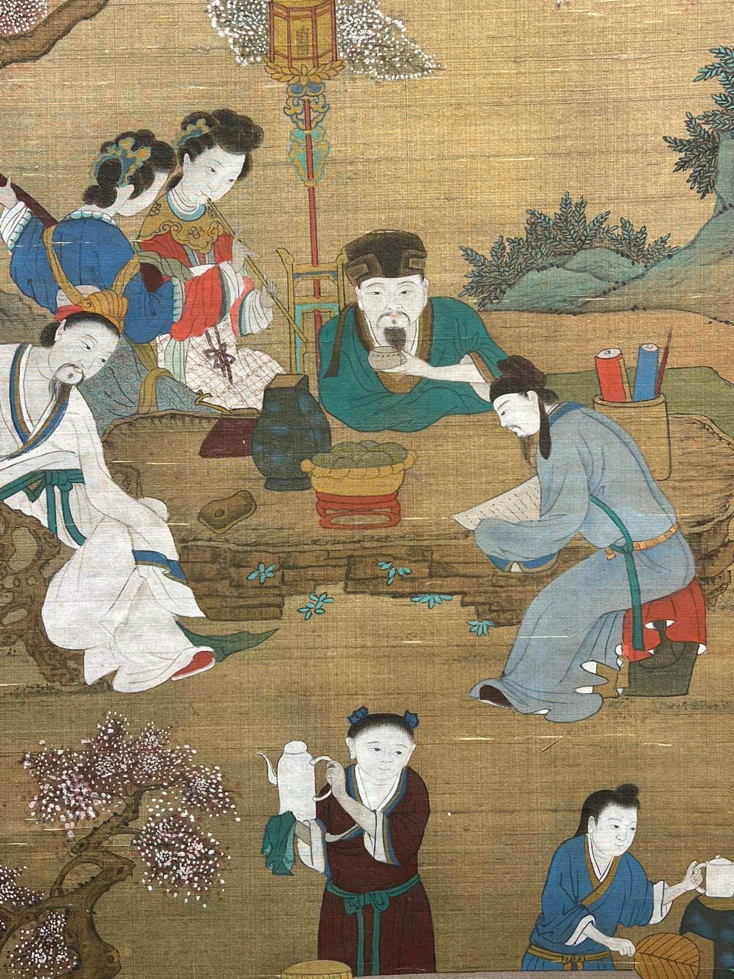 Chinese scroll painting Zhou Wenju