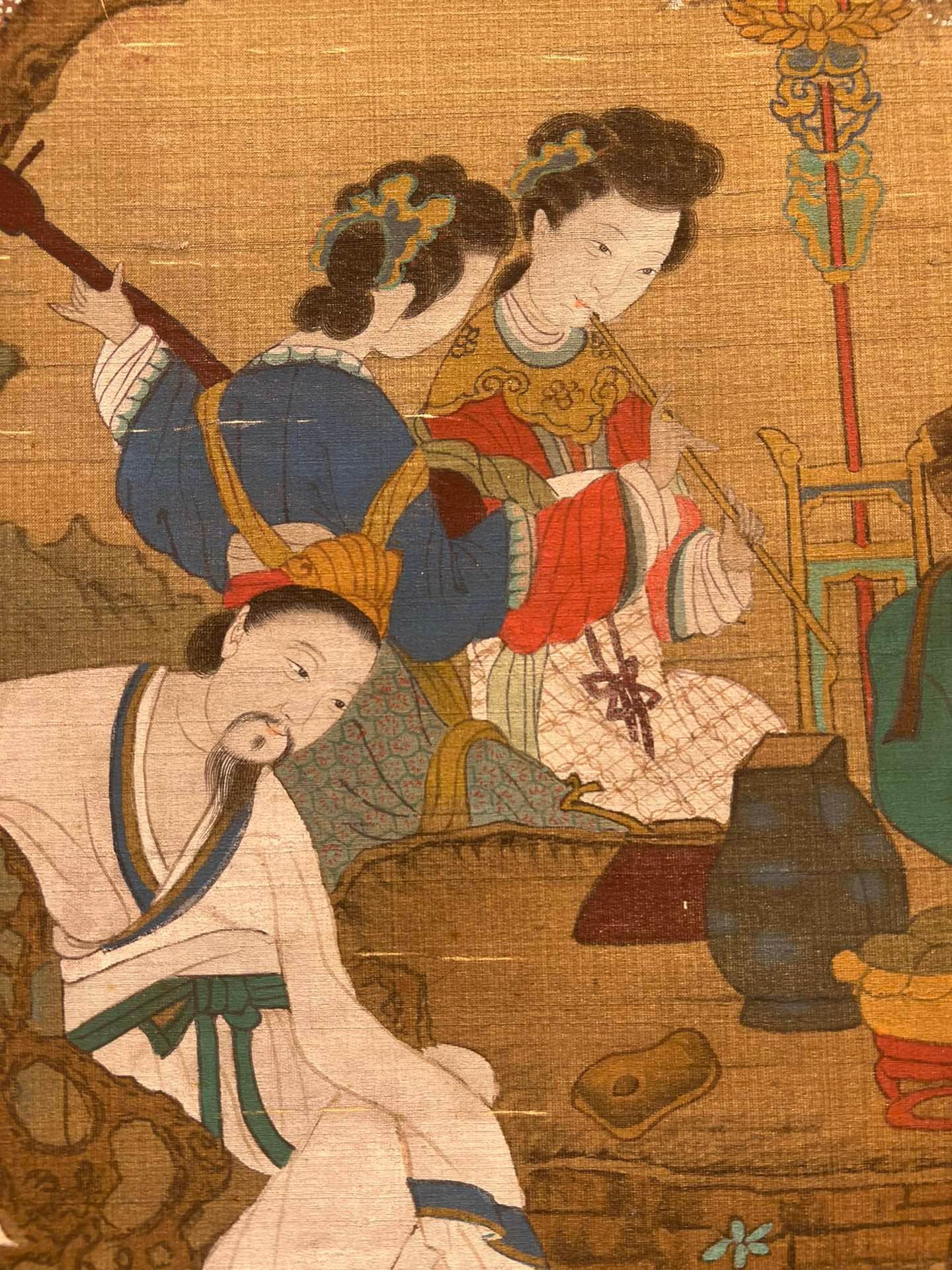 Chinese scroll painting Zhou Wenju