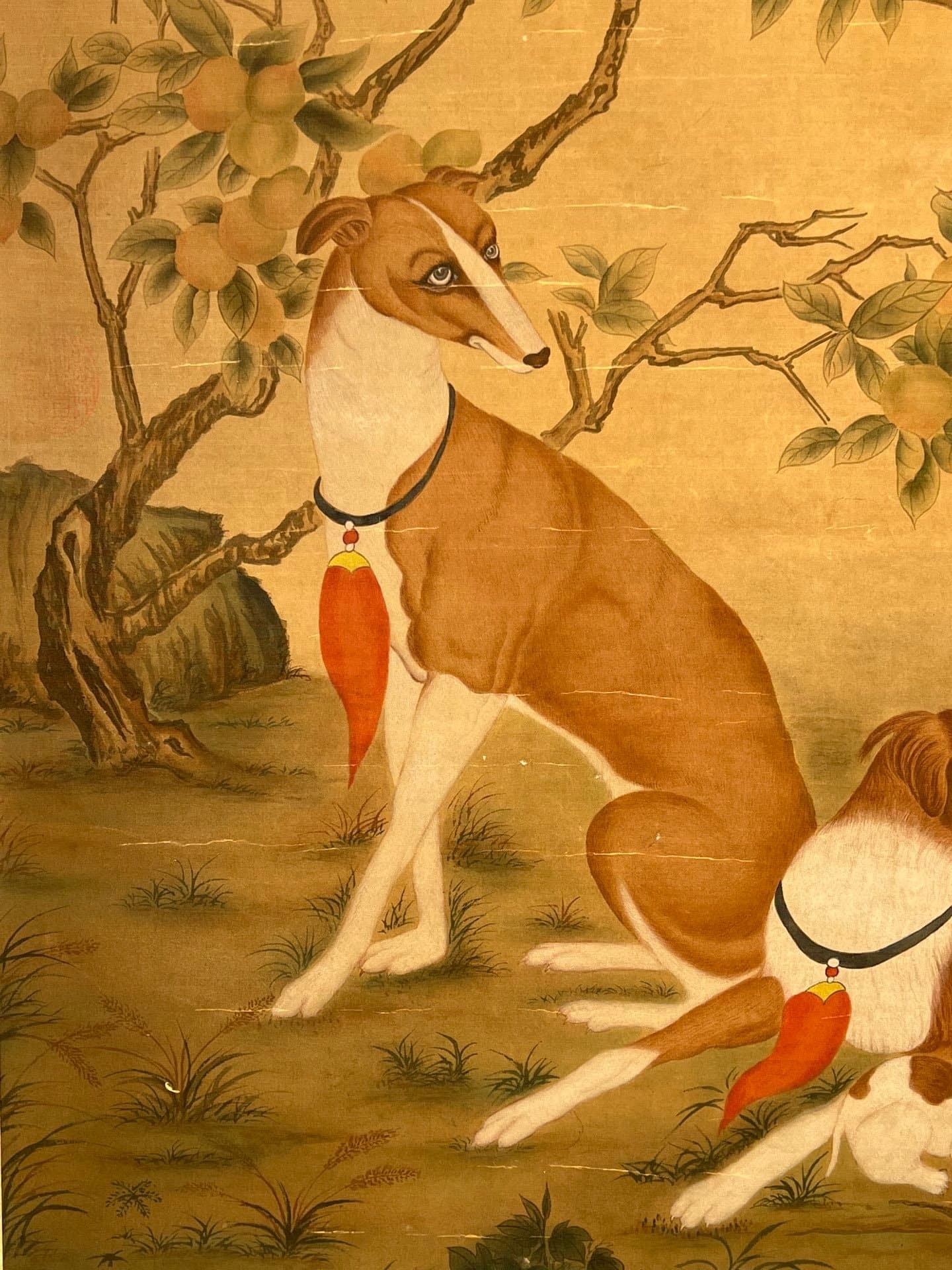 Chinese scroll painting Lang Shining
