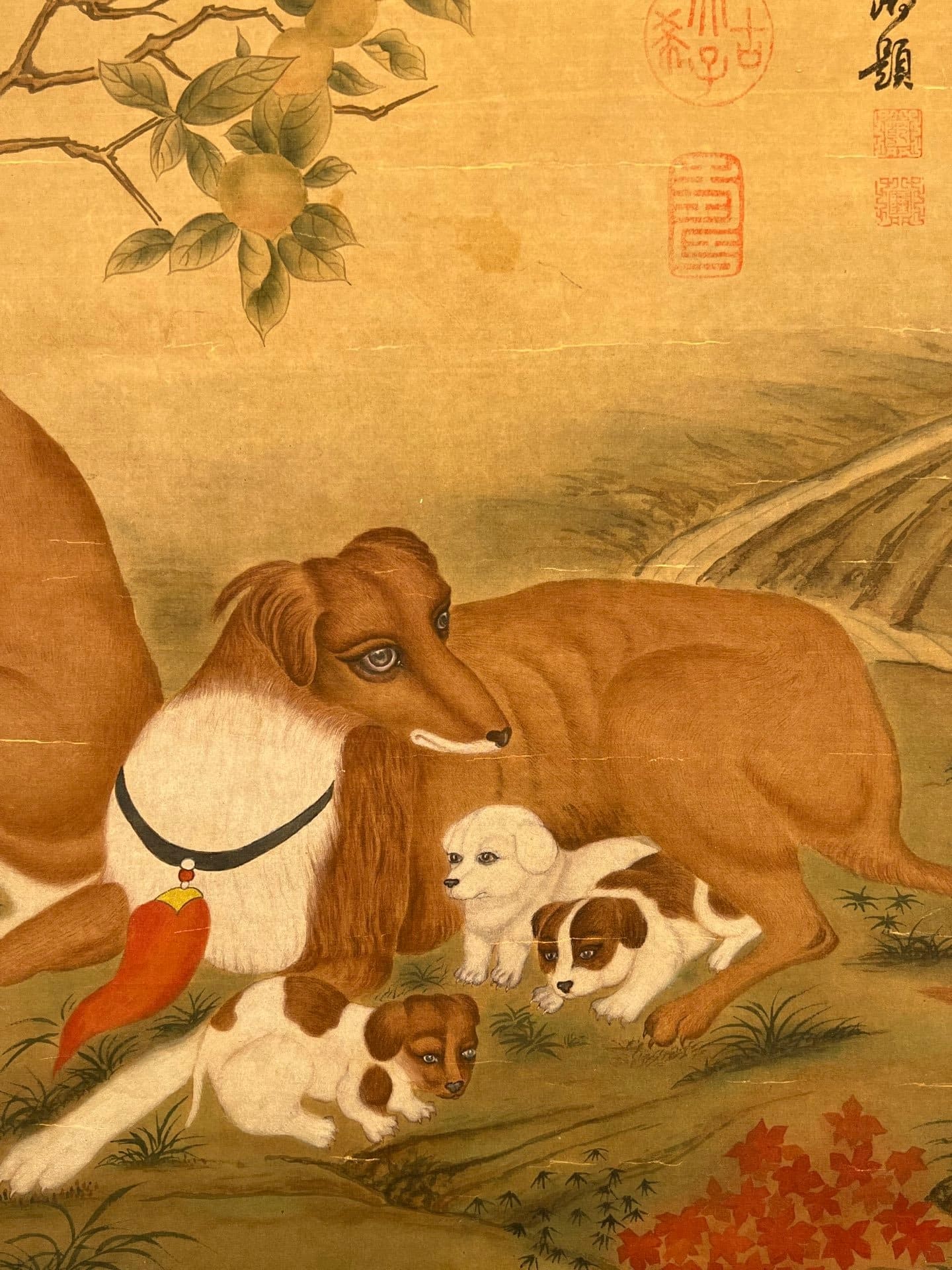 Chinese scroll painting Lang Shining