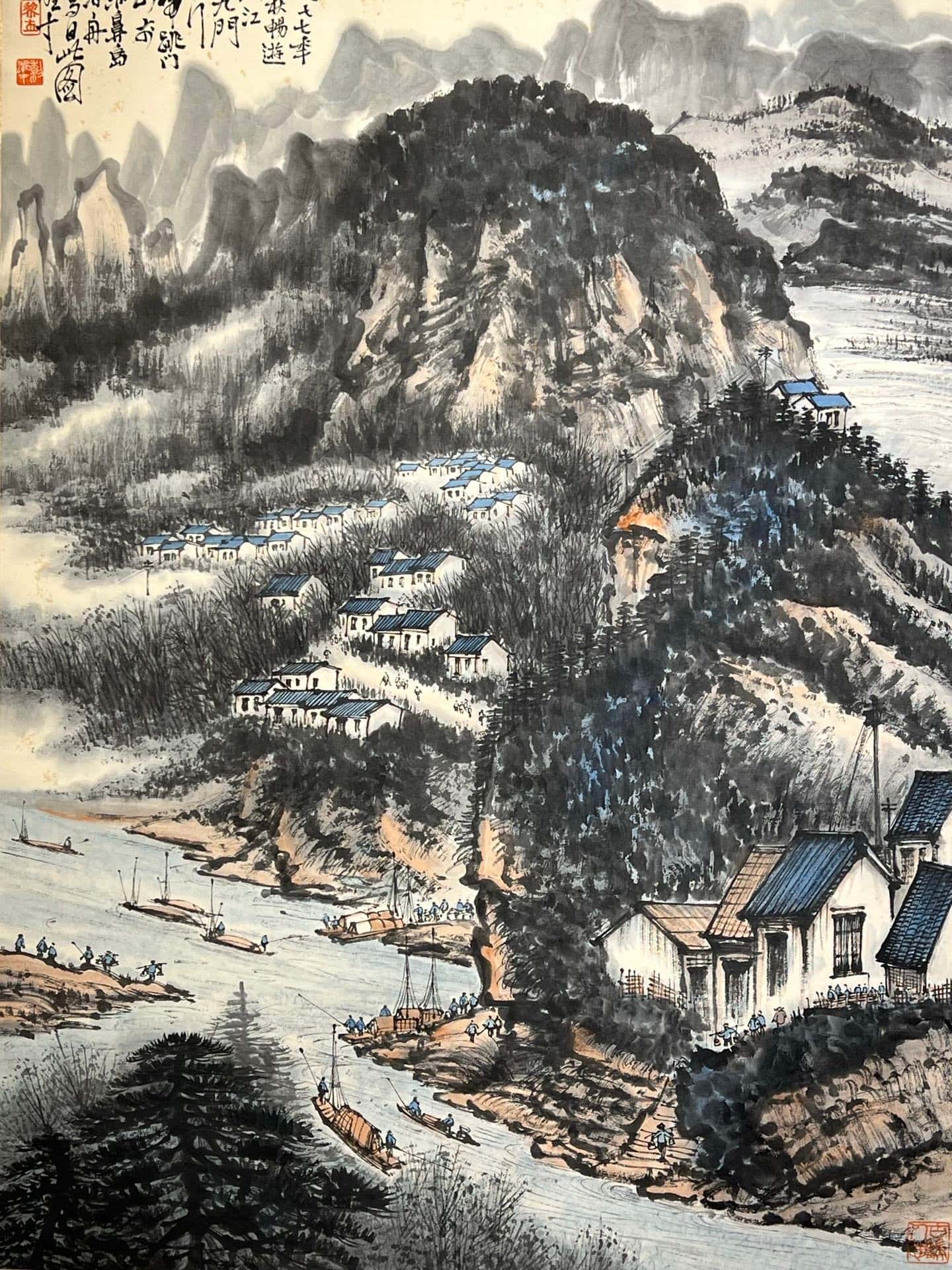 Chinese scroll painting Li Xiongcai
