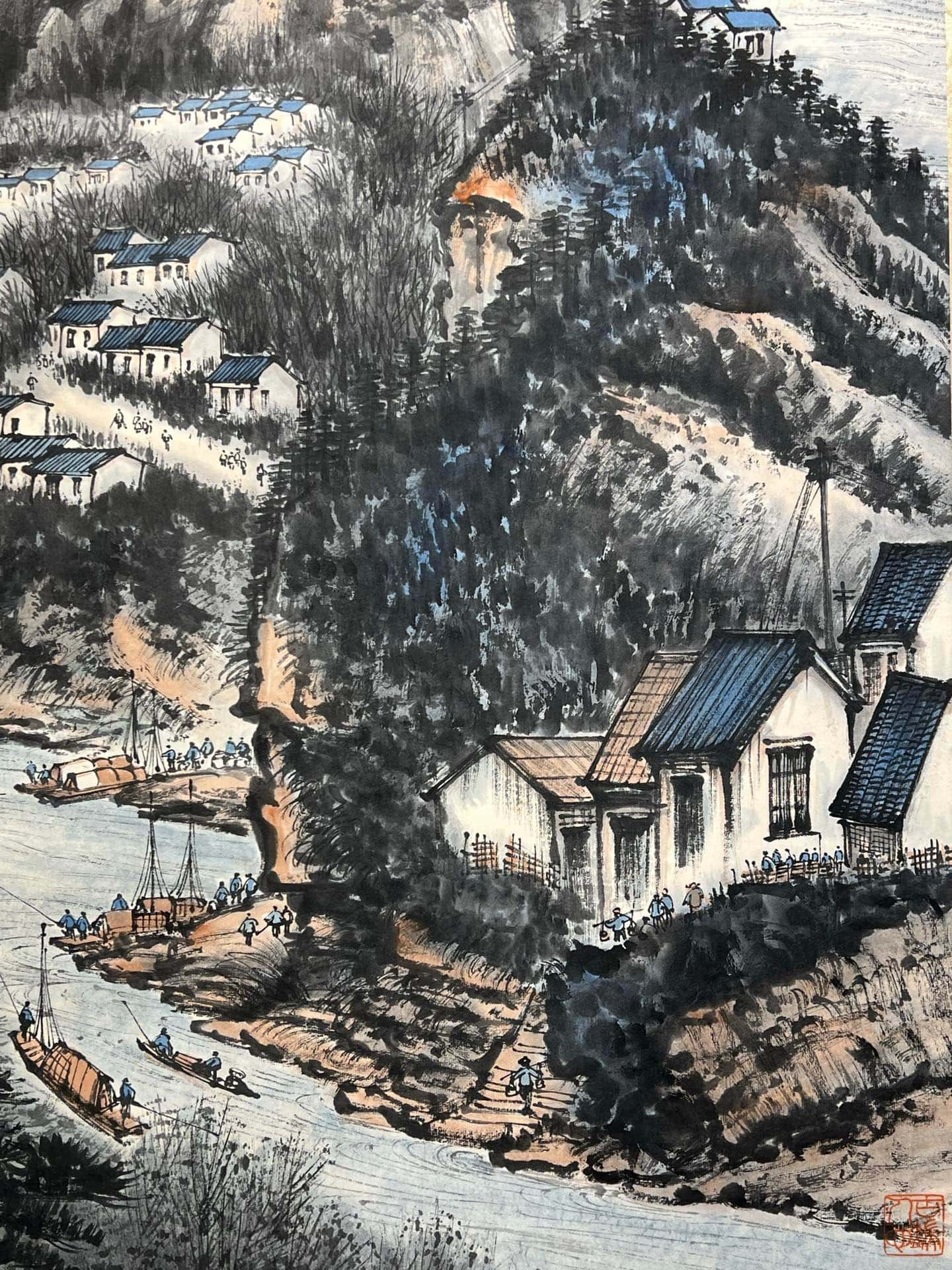 Chinese scroll painting Li Xiongcai