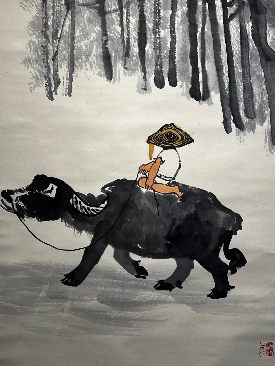 Chinese scroll painting Li Keran