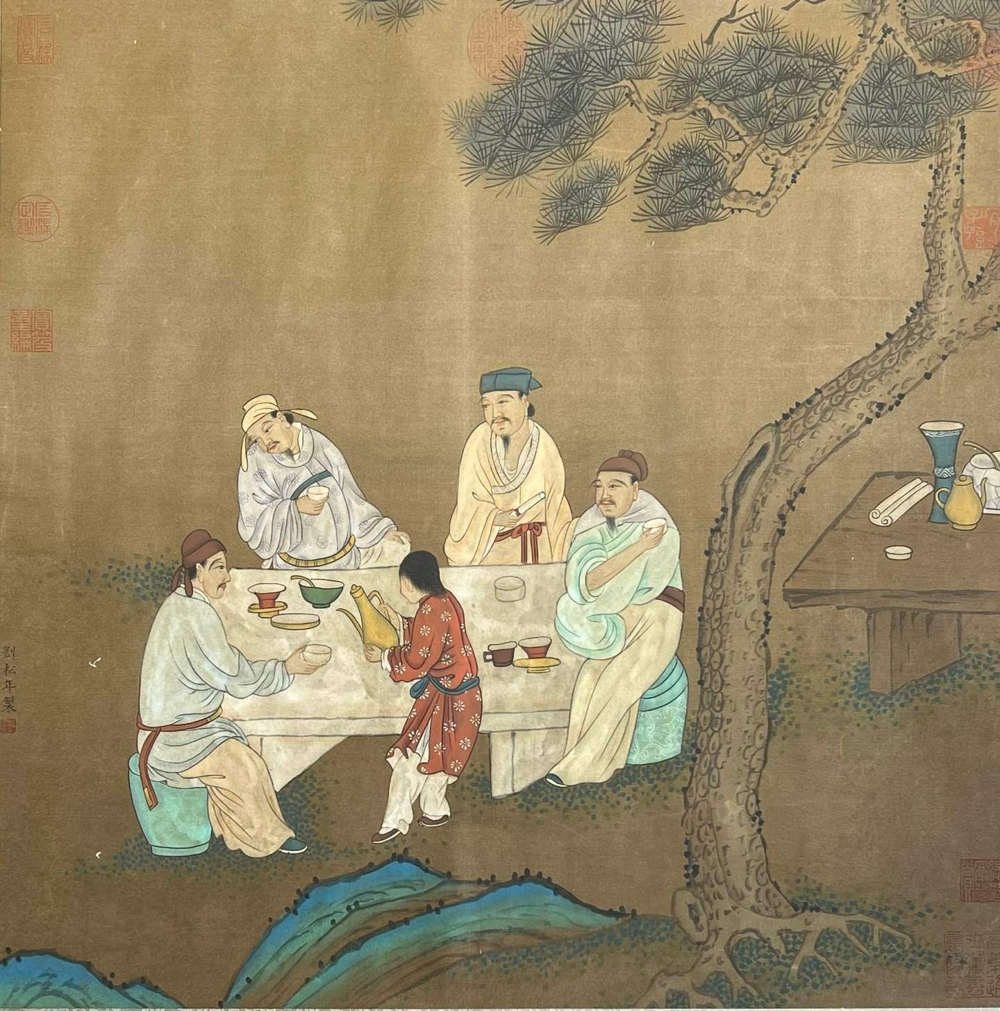 Chinese scroll painting Liu Songnian