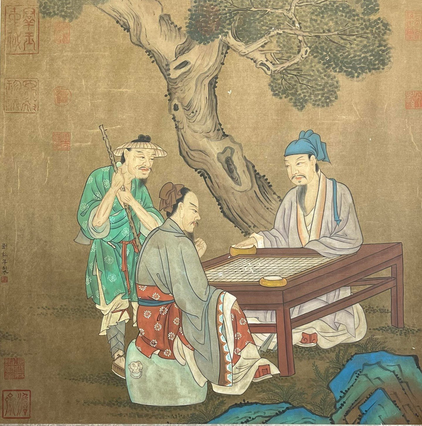 Chinese scroll painting Liu Songnian