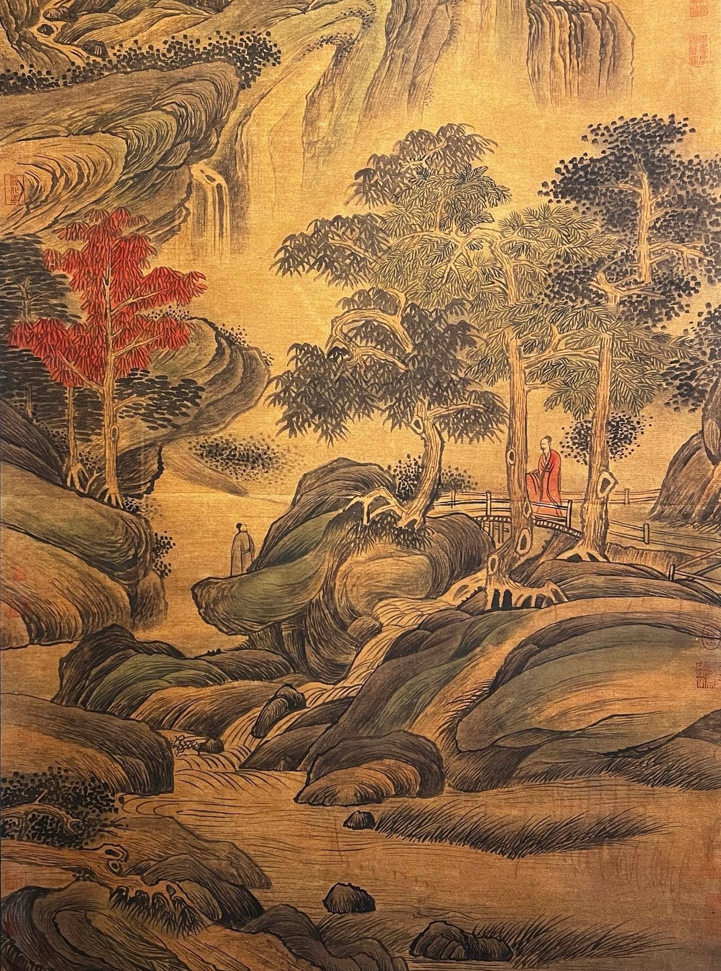Chinese scroll painting Ouyang Xun