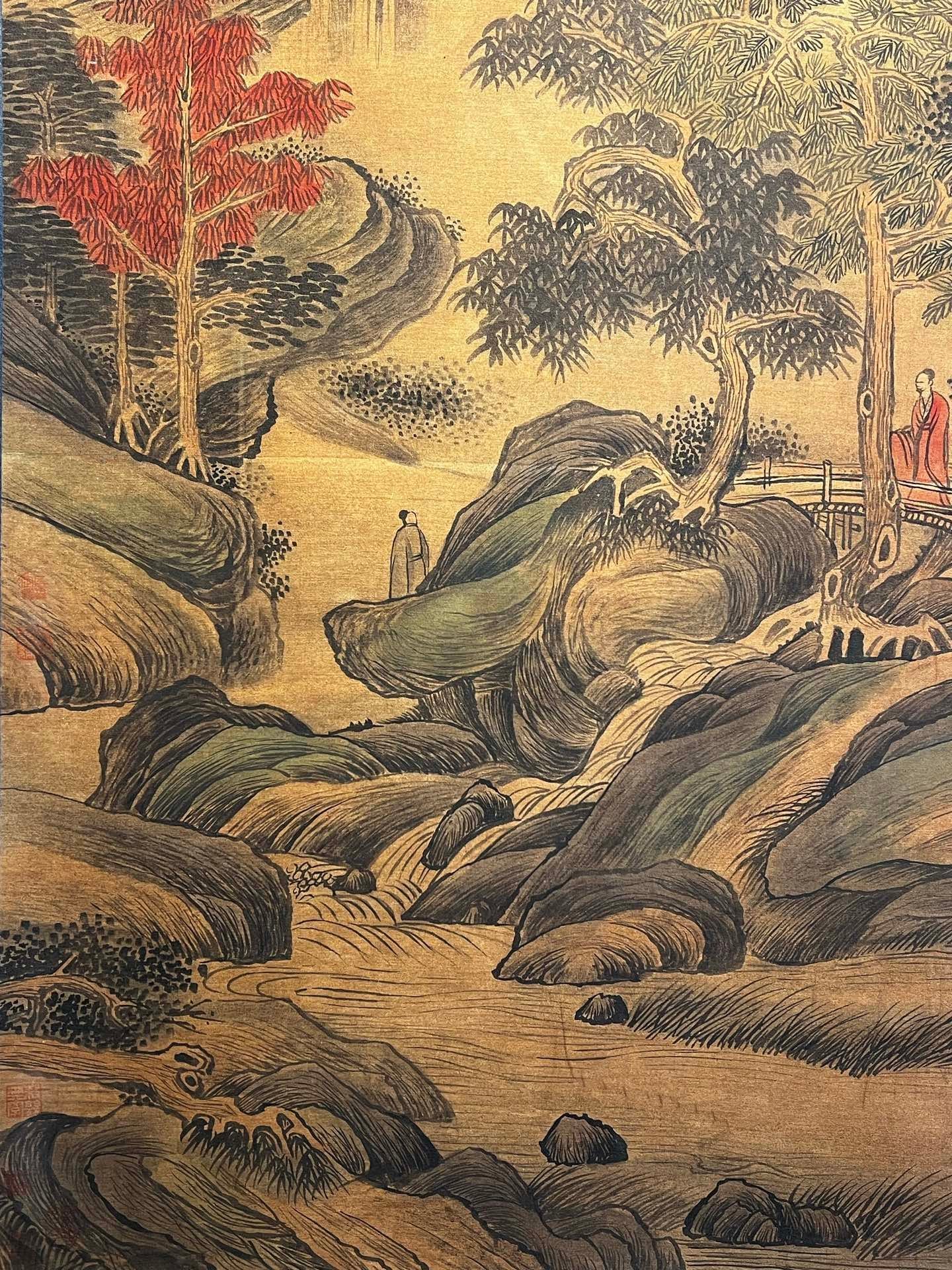 Chinese scroll painting Ouyang Xun