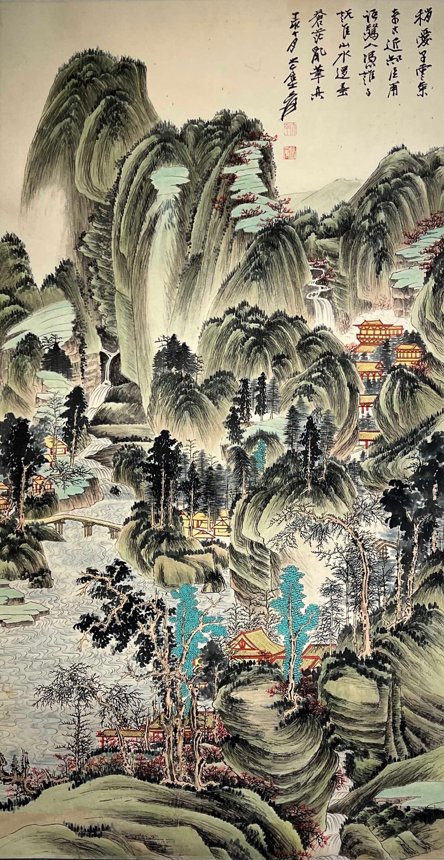 Chinese scroll painting Zhang Daqian