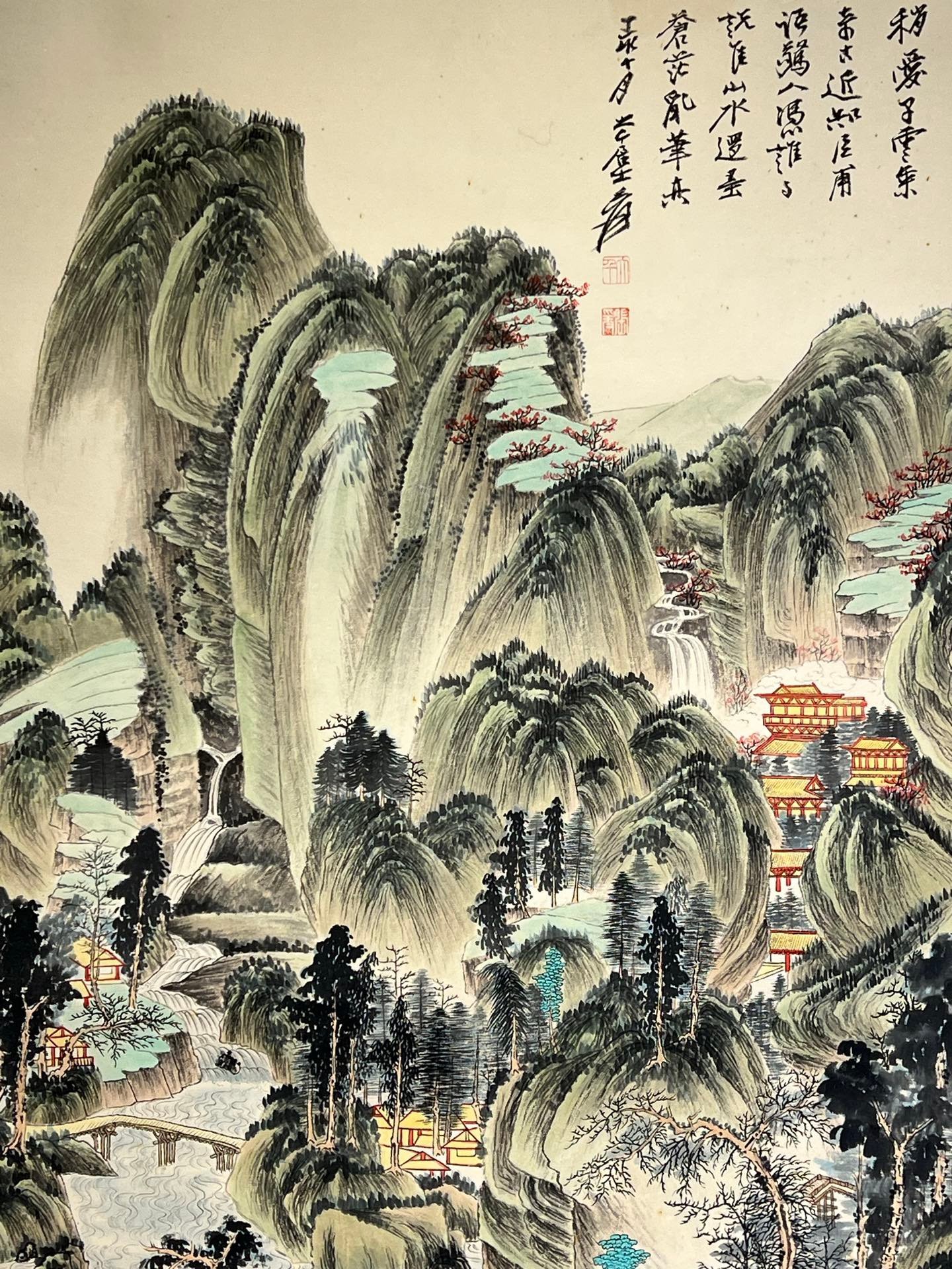 Chinese scroll painting Zhang Daqian