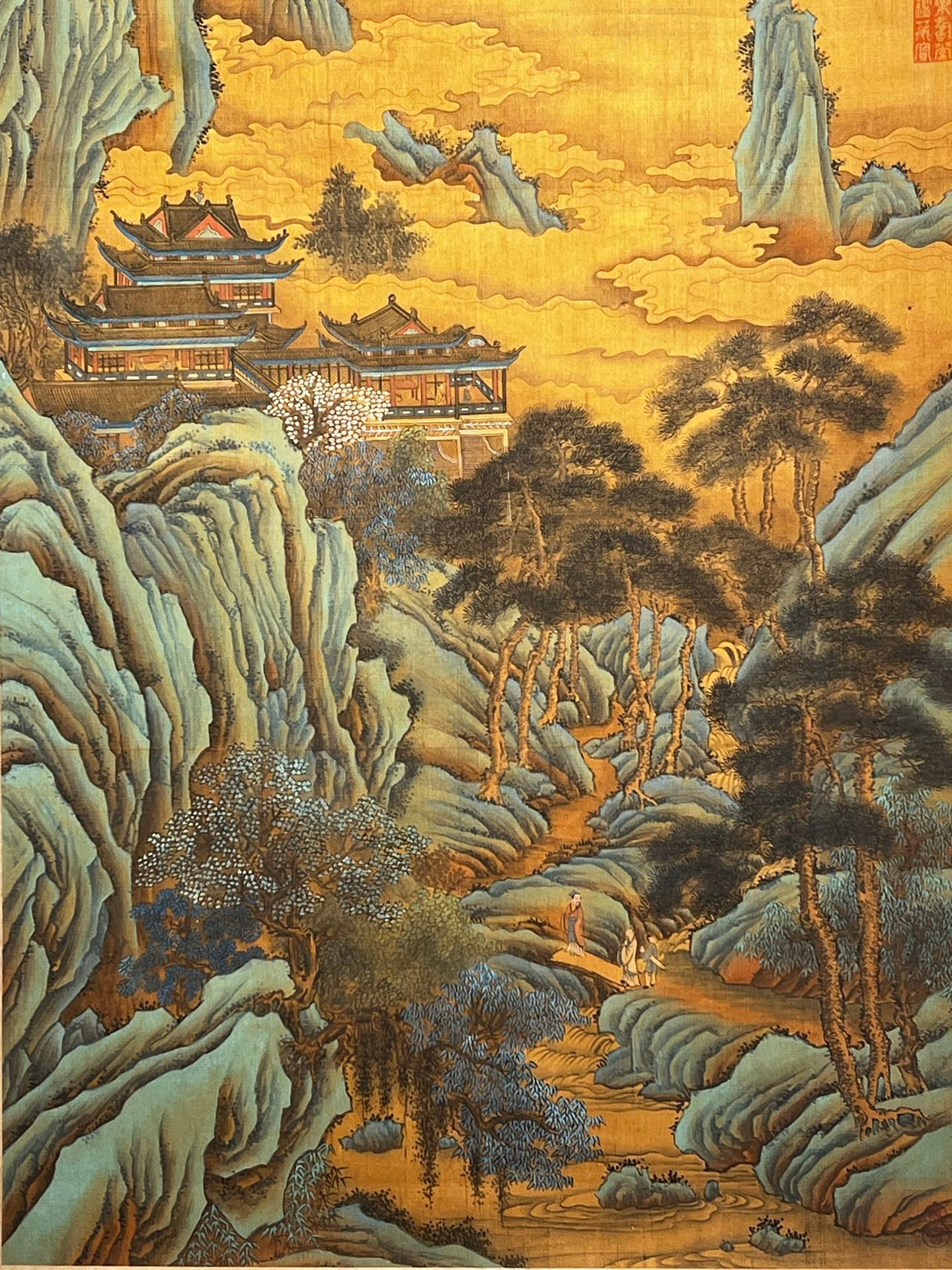 Chinese scroll painting Zhu Zhanji