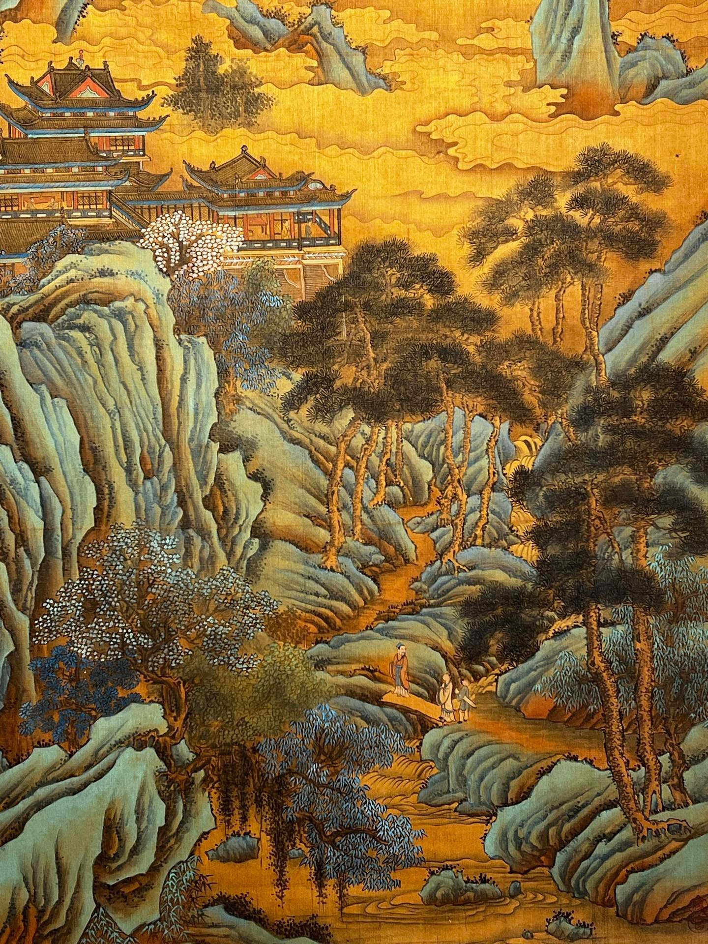 Chinese scroll painting Zhu Zhanji