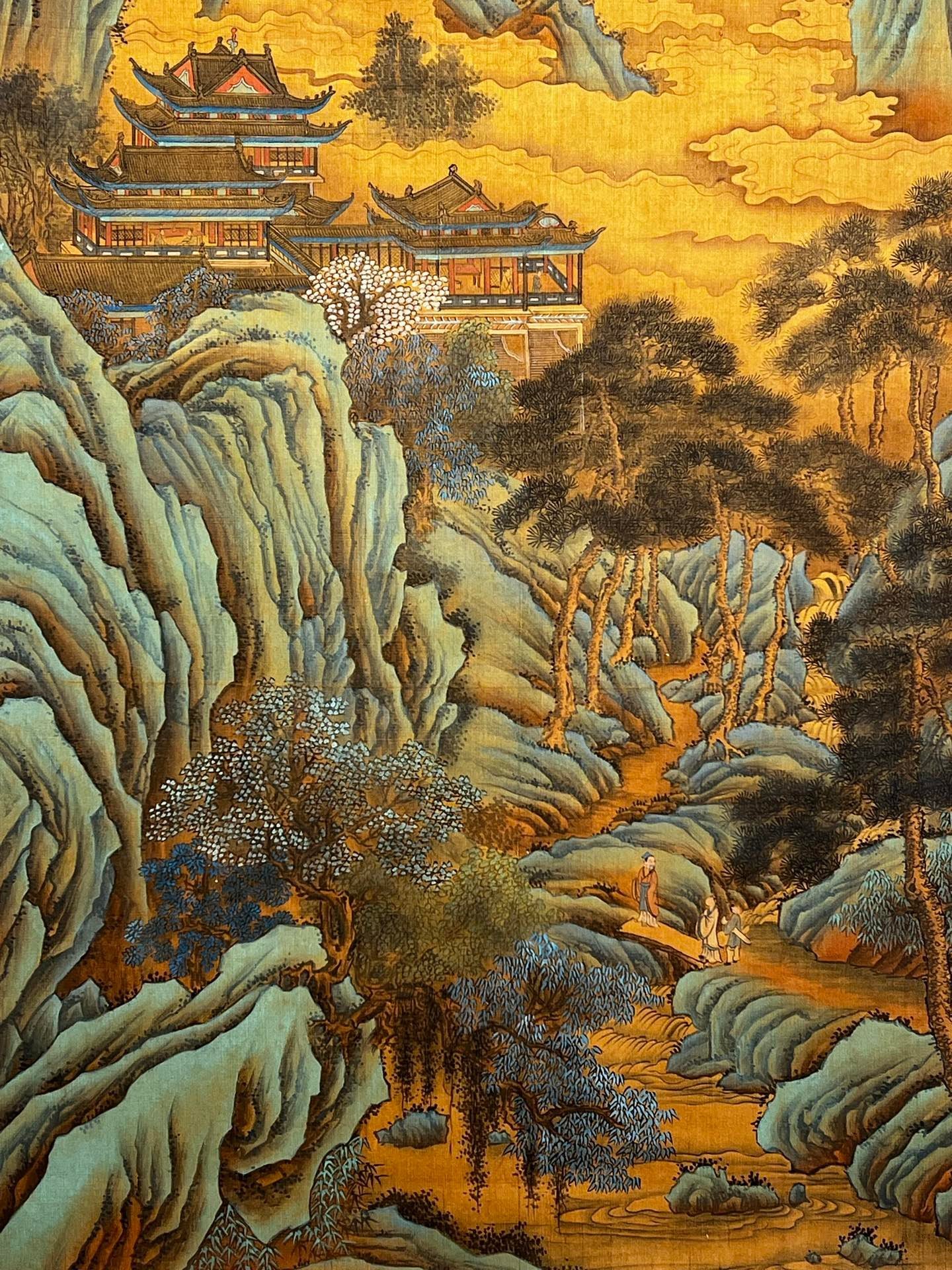 Chinese scroll painting Zhu Zhanji