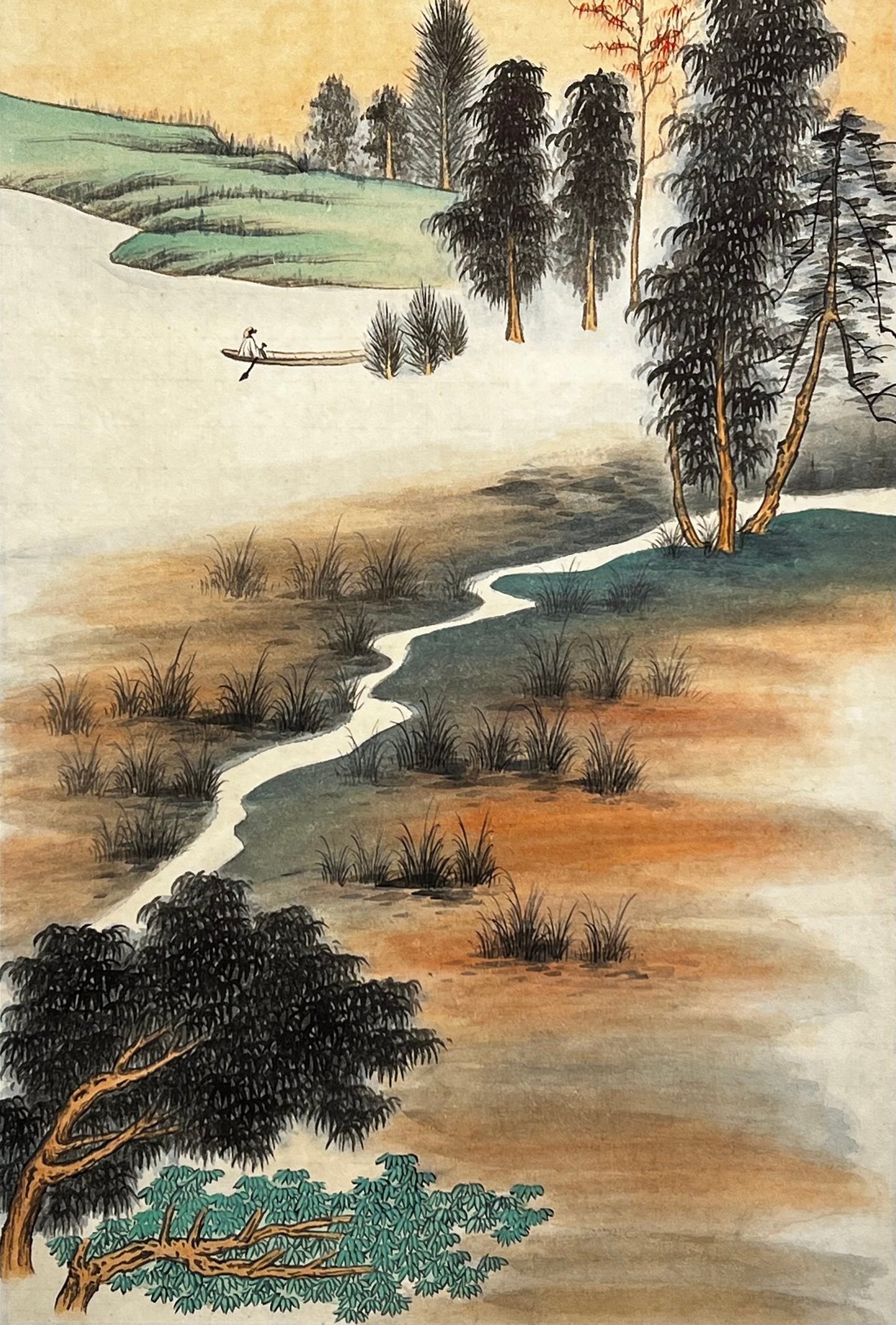 Chinese scroll painting Zhang Daqian
