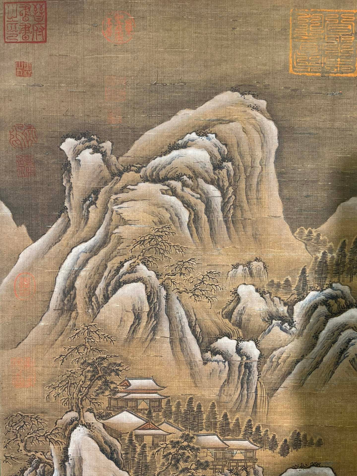 Chinese scroll painting Wang Ximeng