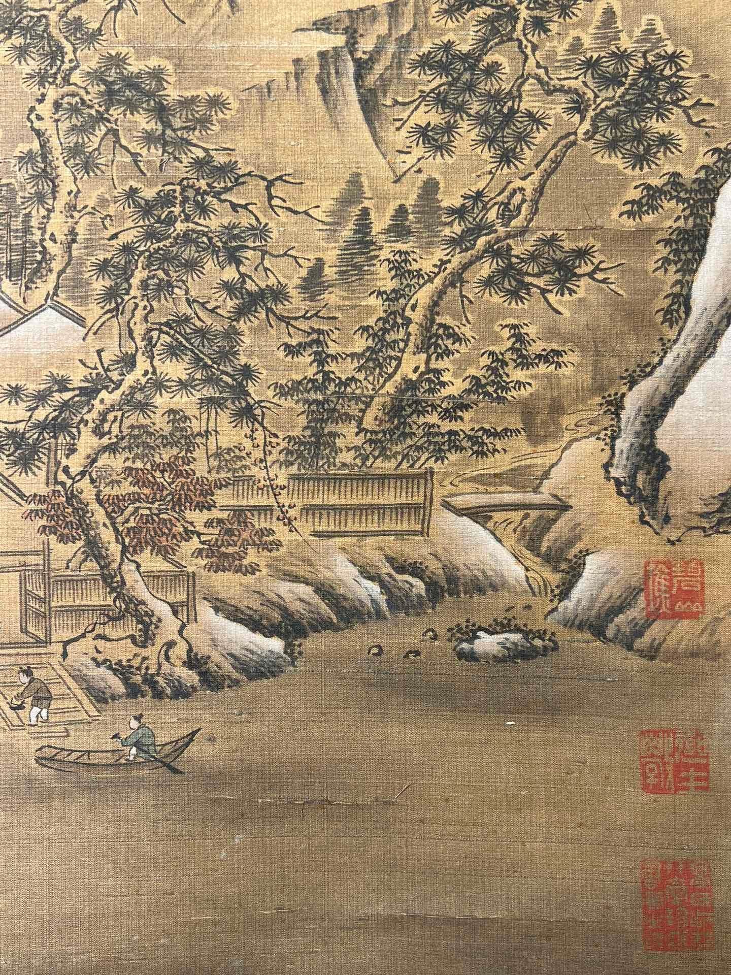 Chinese scroll painting Wang Ximeng