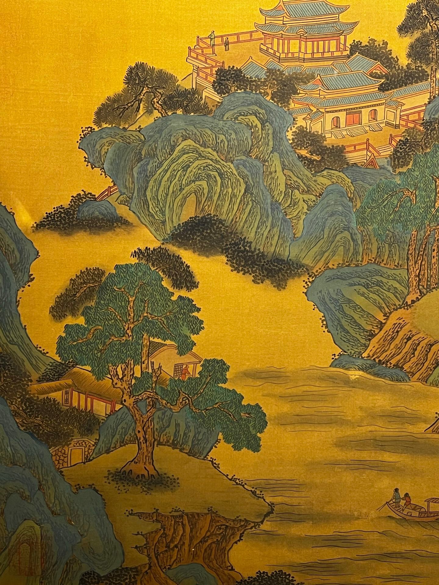 Chinese scroll painting Qin Shi Huang