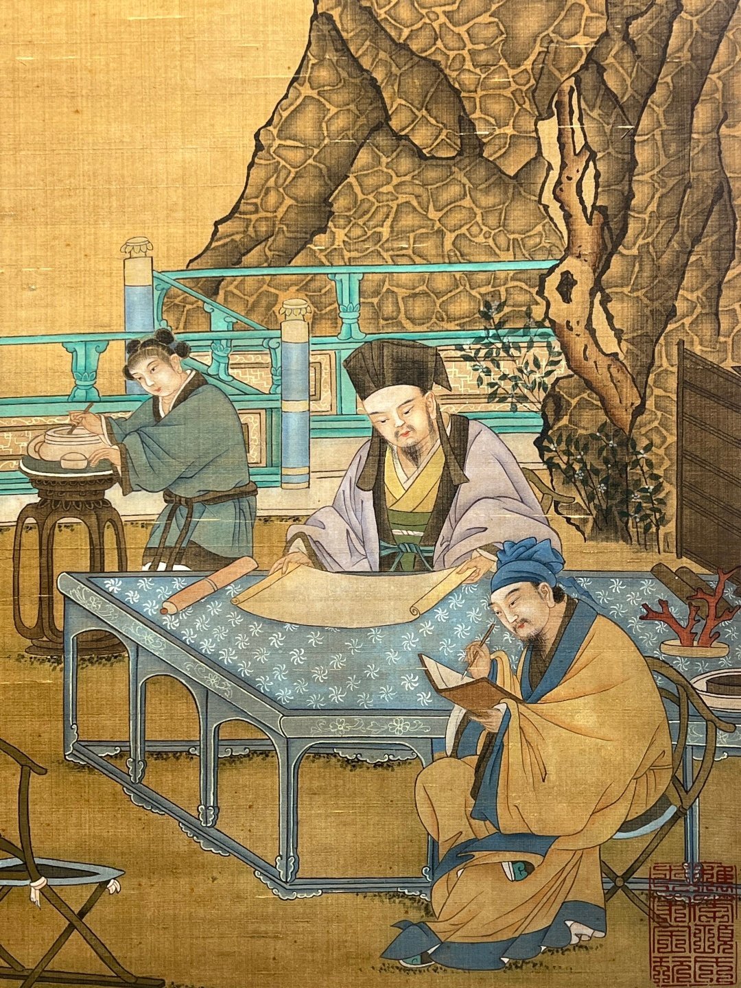 Chinese scroll painting Gu Hongzhong