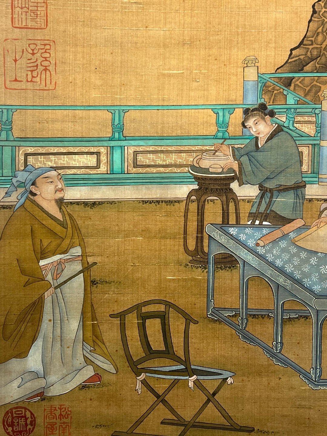 Chinese scroll painting Gu Hongzhong