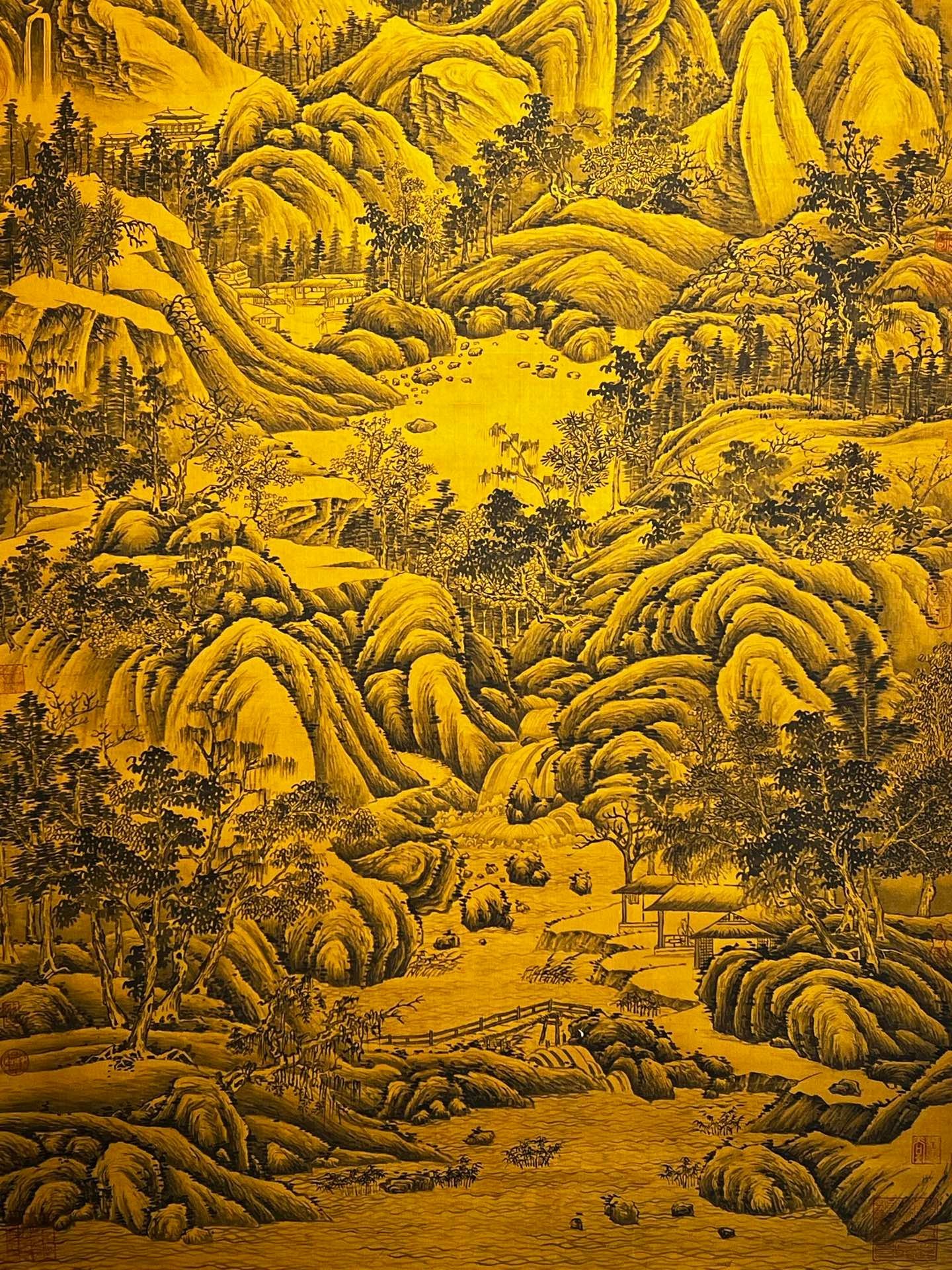 Chinese scroll painting Giant Ran