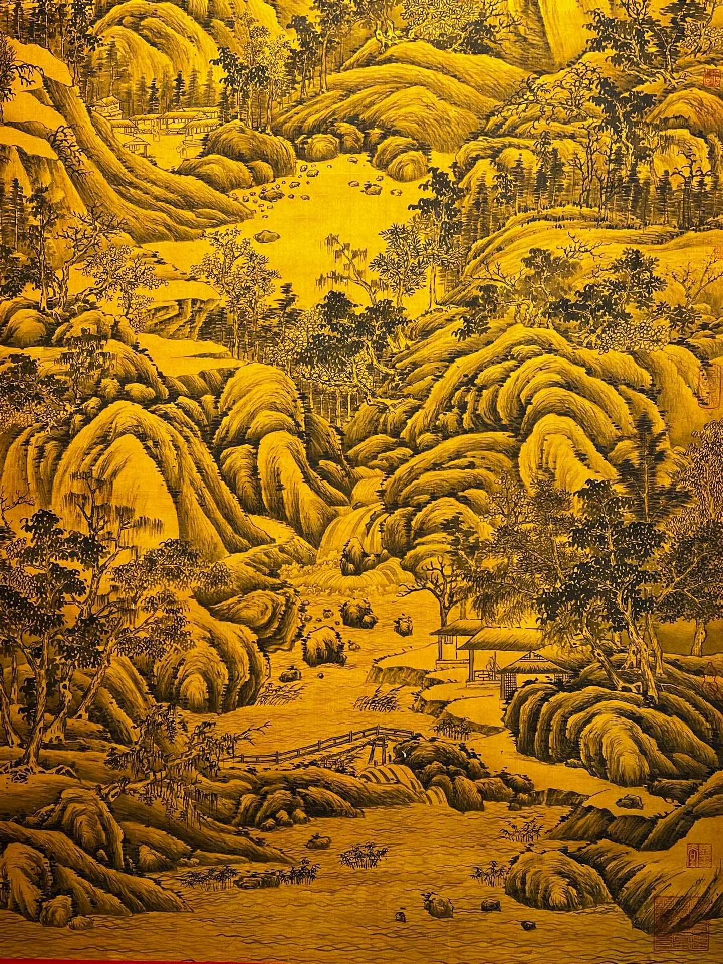Chinese scroll painting Giant Ran