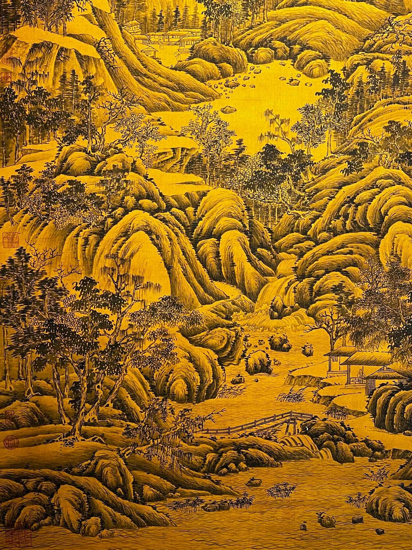 Chinese scroll painting Giant Ran