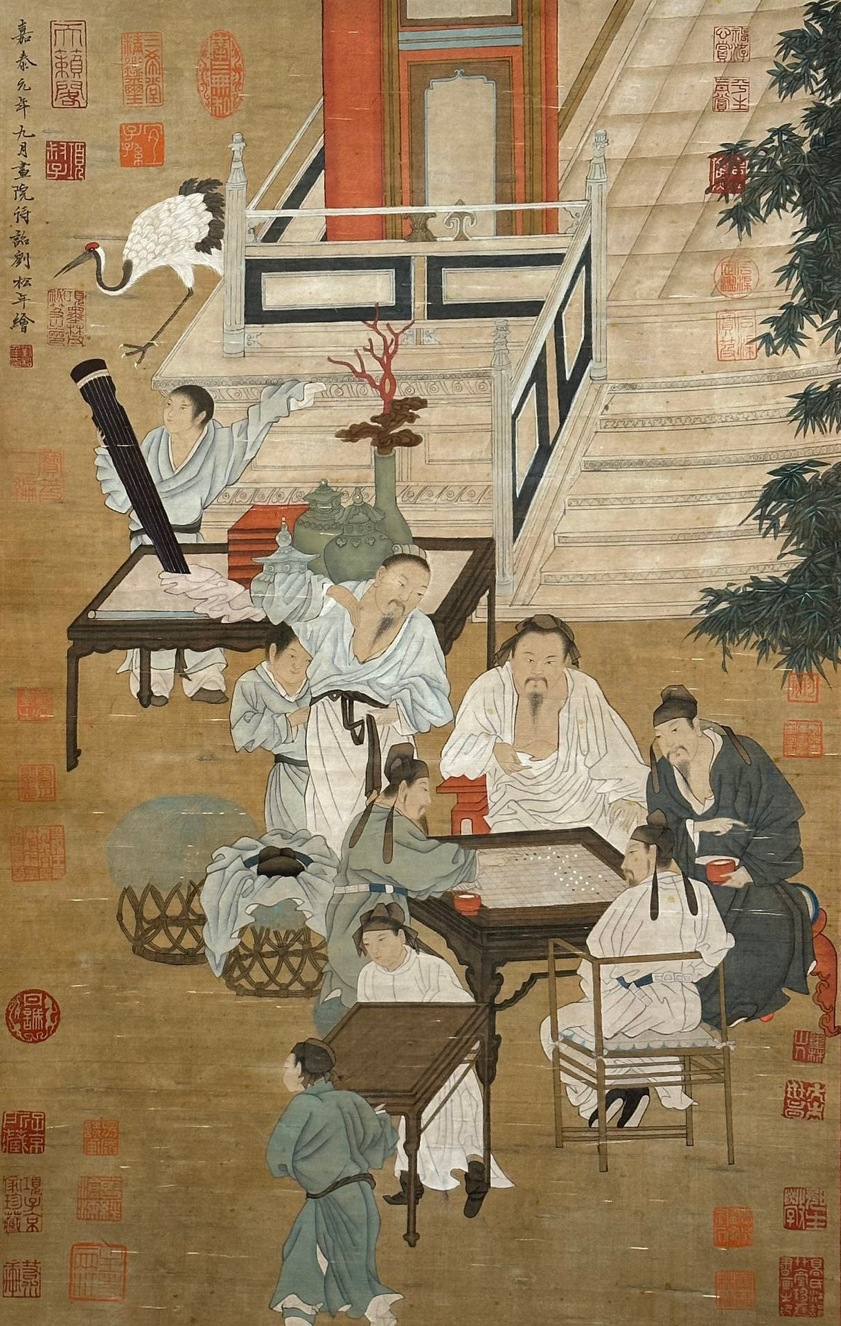 Chinese scroll painting Liu Songnian