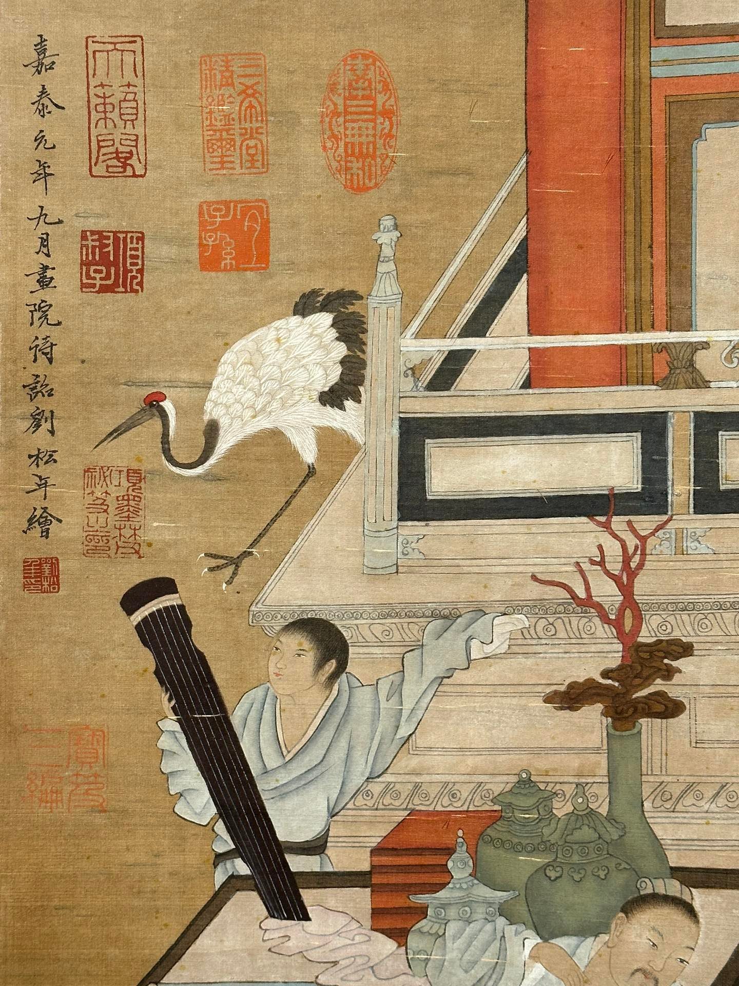 Chinese scroll painting Liu Songnian