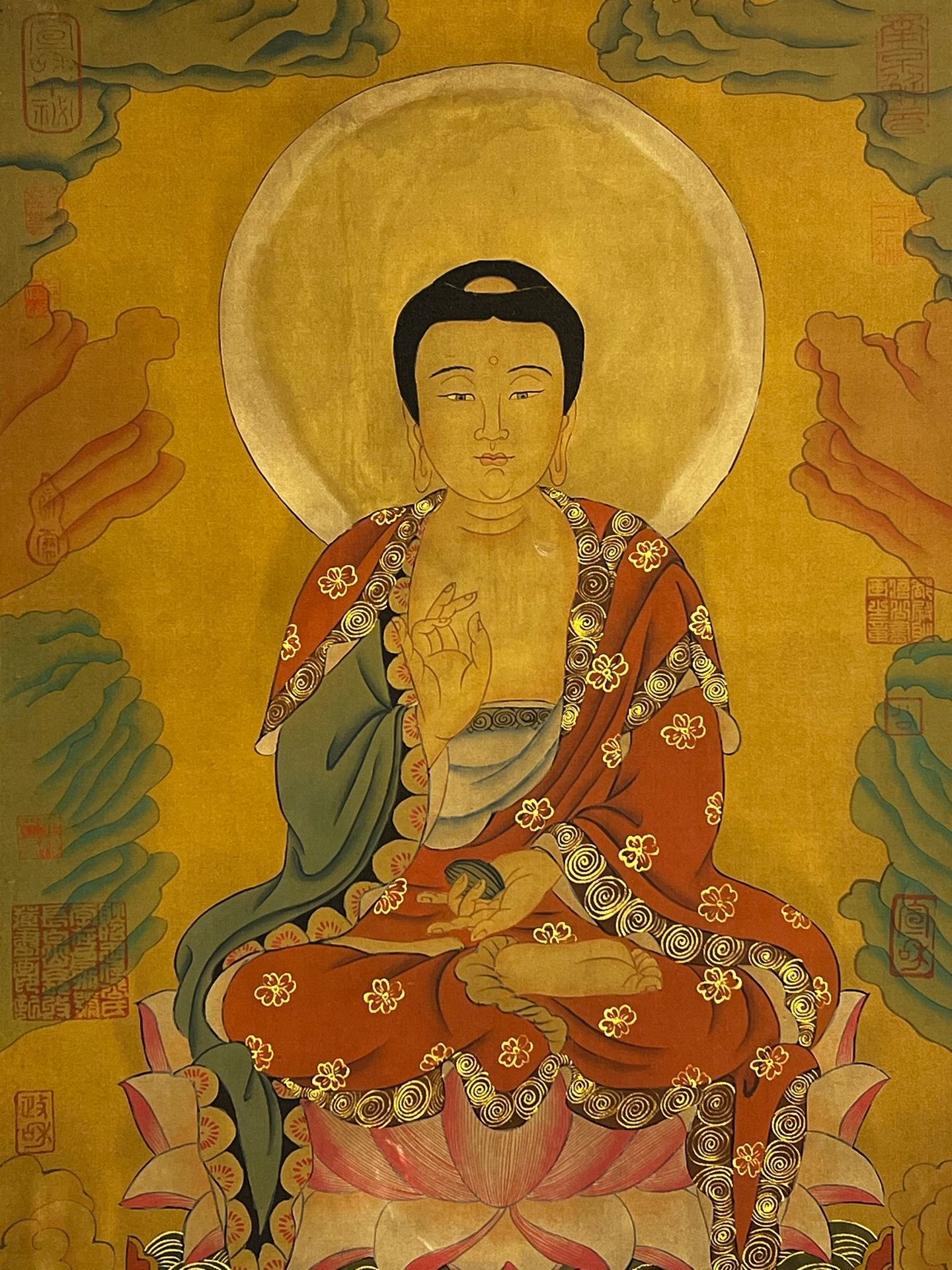 Chinese scroll painting Suiren