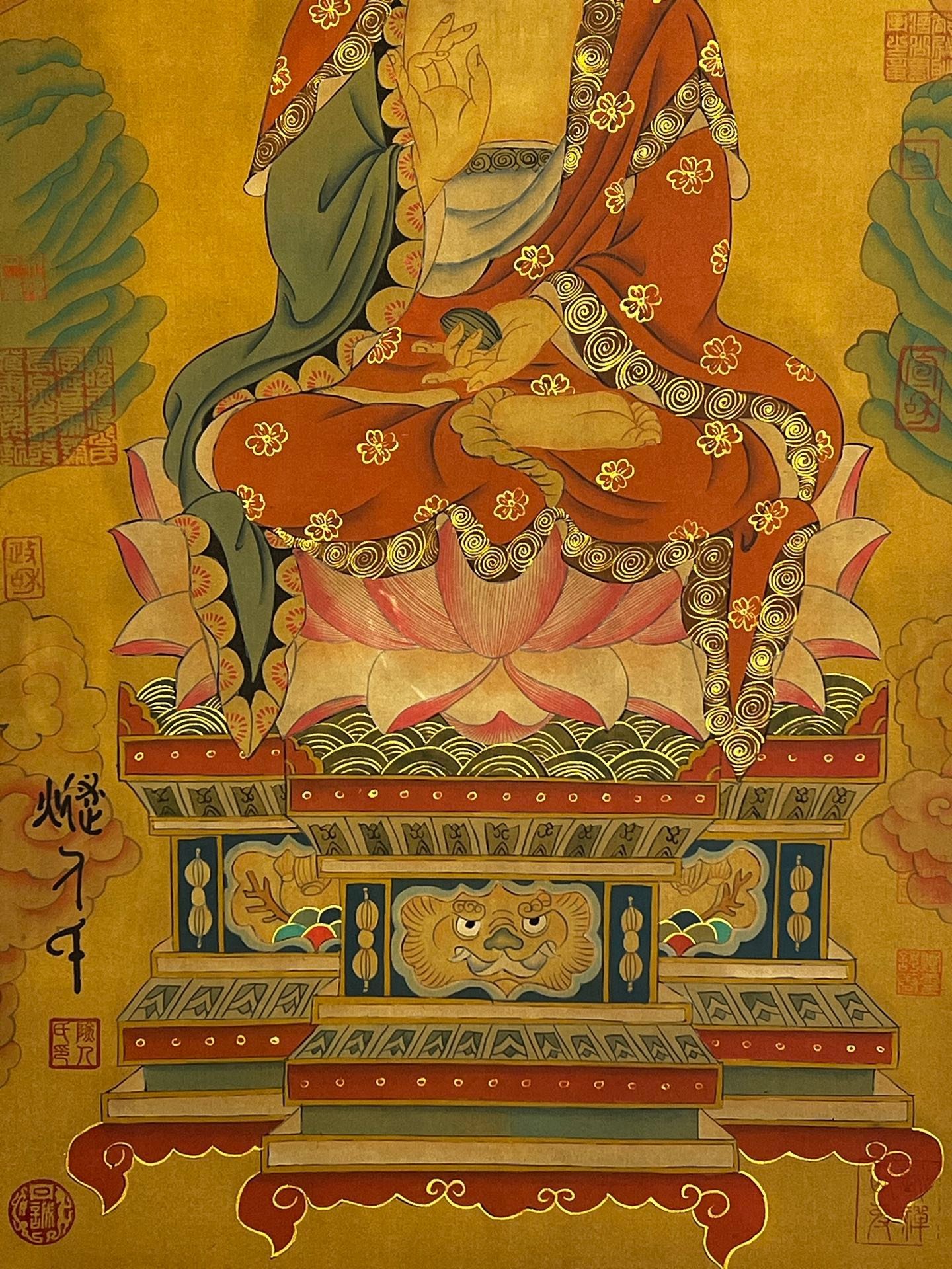 Chinese scroll painting Suiren