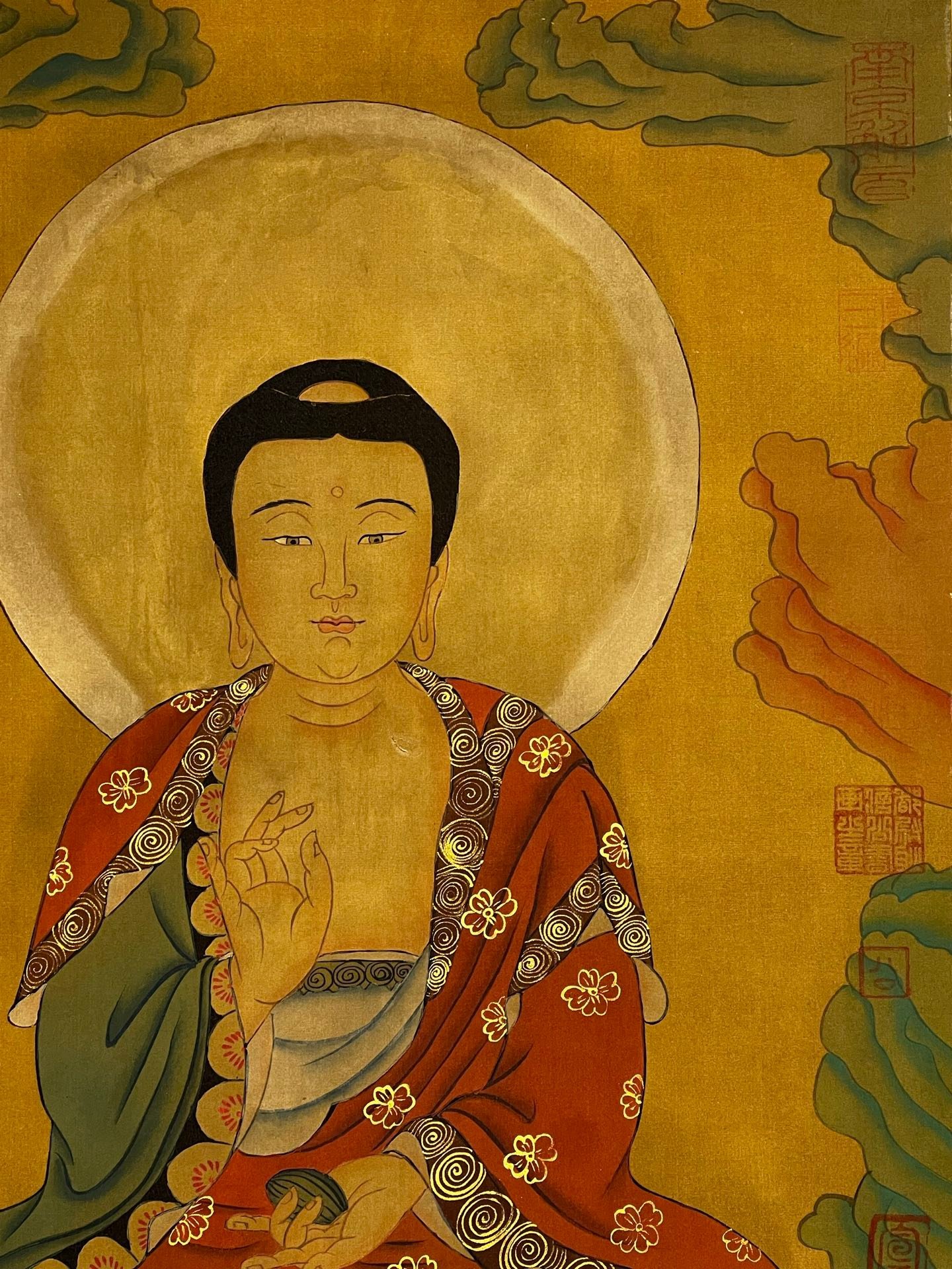 Chinese scroll painting Suiren