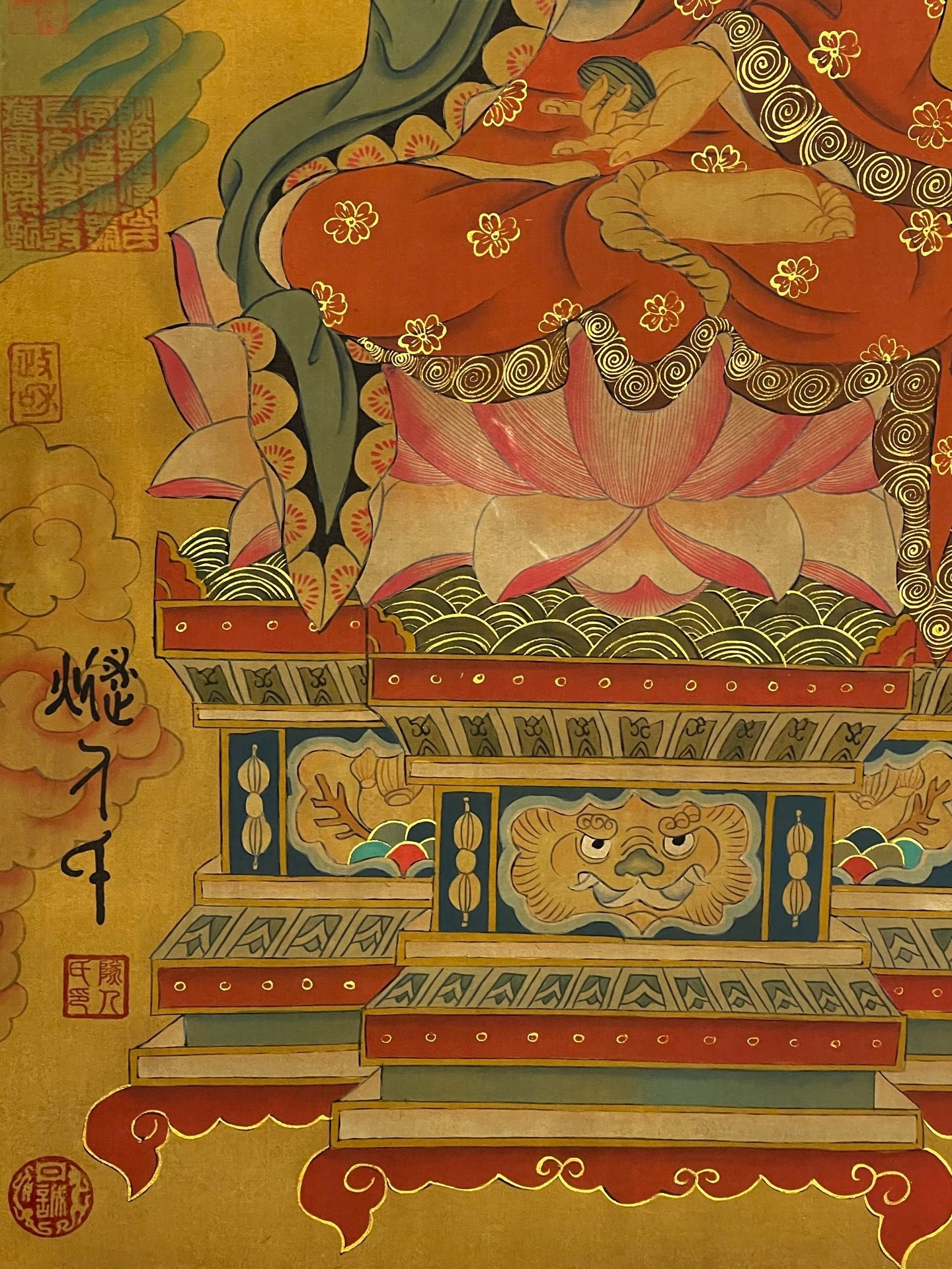 Chinese scroll painting Suiren