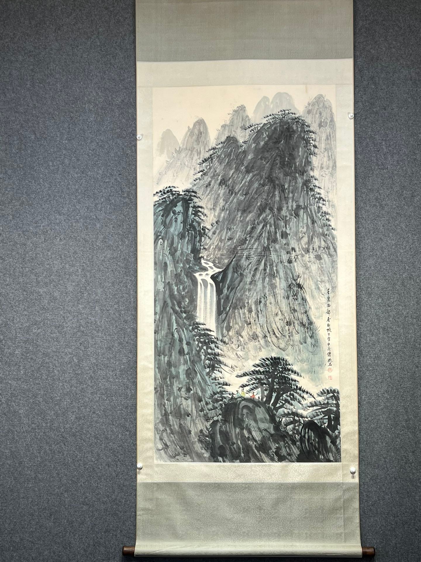 Chinese scroll painting Fu Baoshi