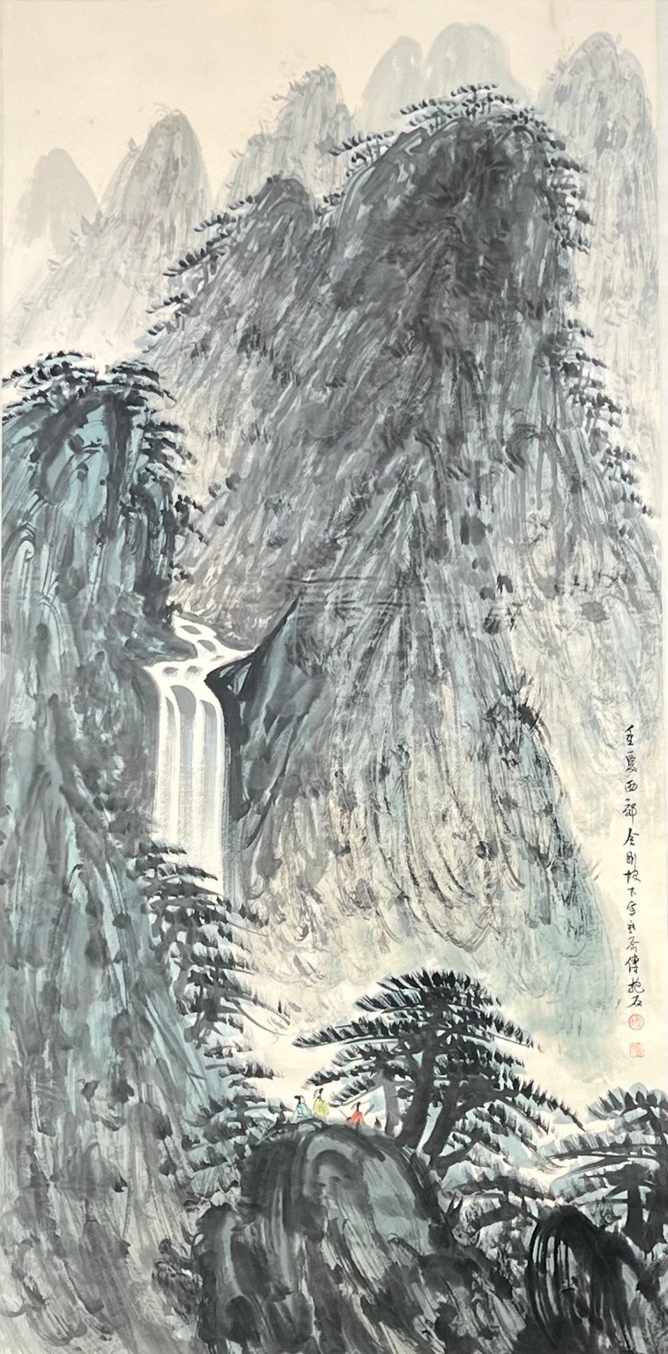 Chinese scroll painting Fu Baoshi