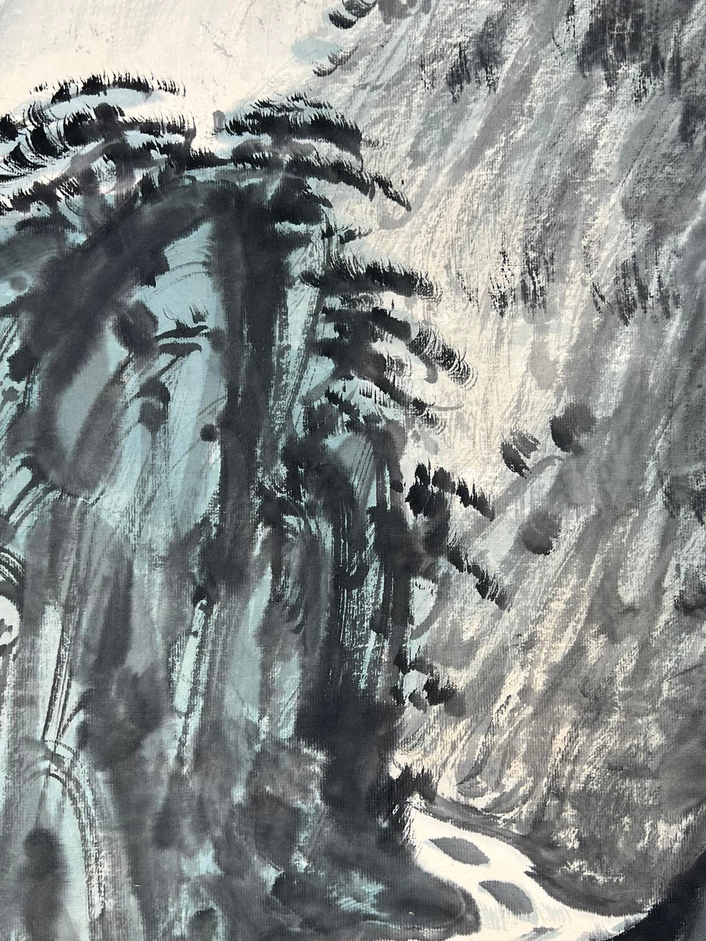 Chinese scroll painting Fu Baoshi